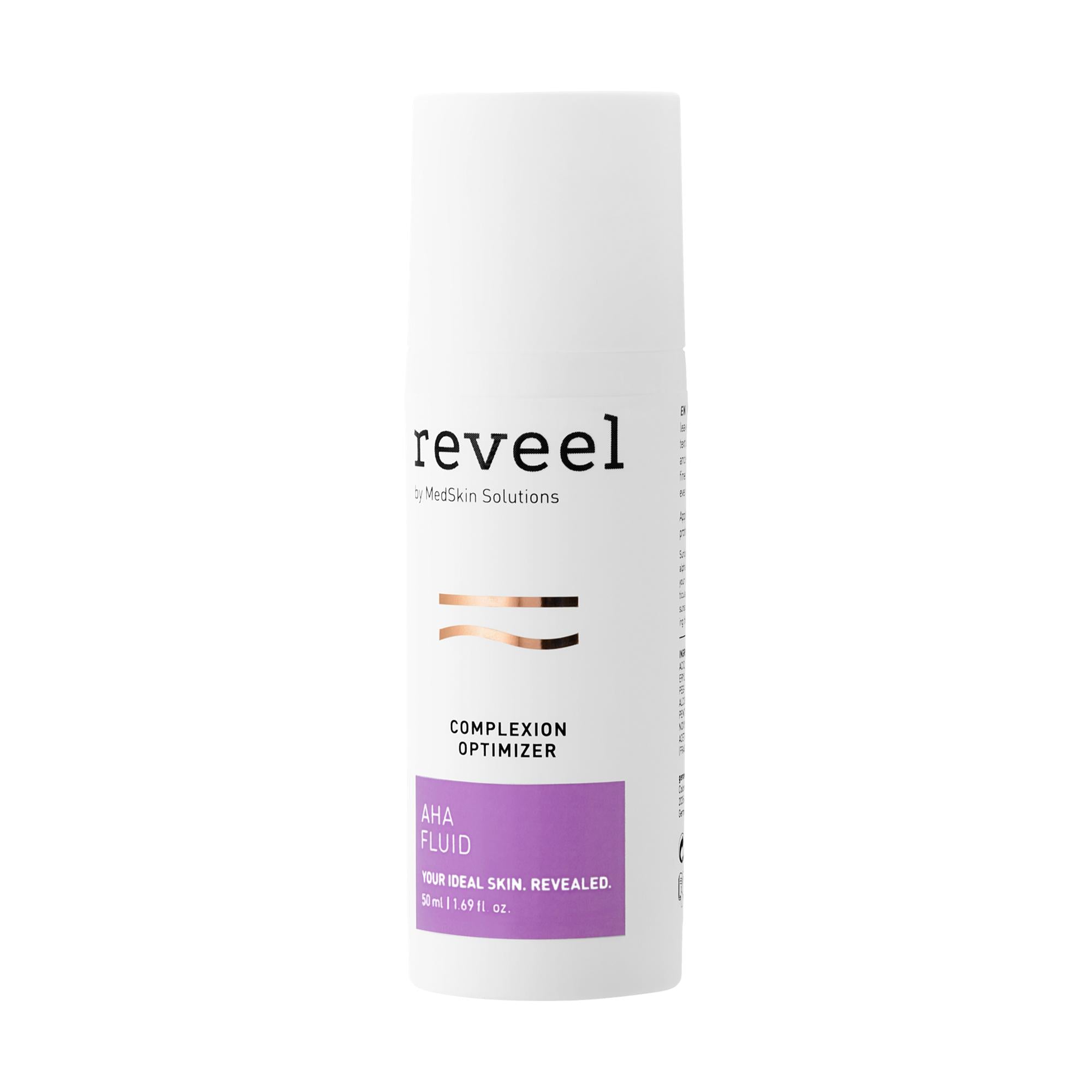 Reveel Alpha Hydroxy Acid (AHA) Exfoliating Fluid, 50 mL Bottle