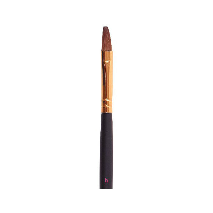 Cuccio Professional Square Sable Flat - Tip Nail Art Brush, Size 5