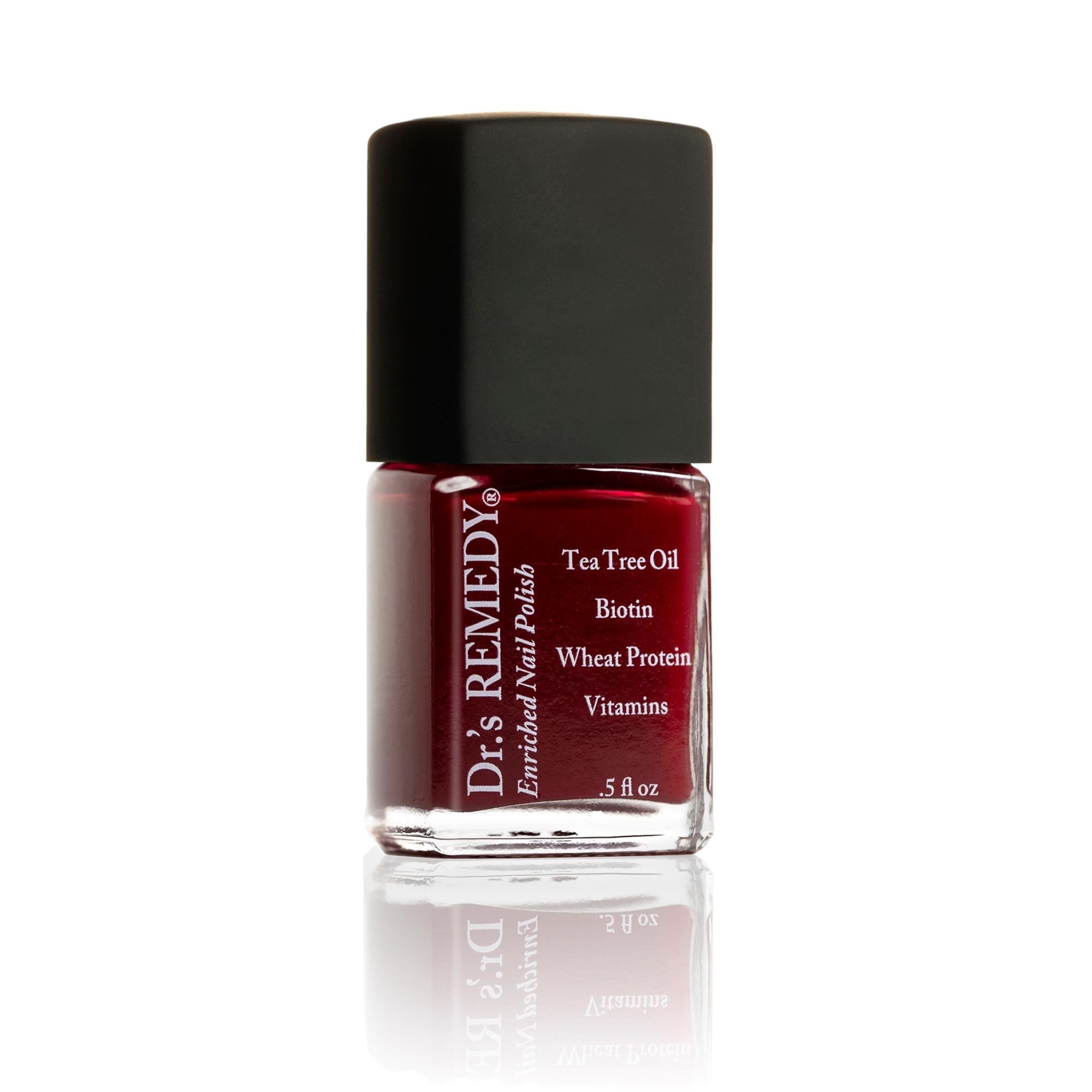 Dr.'s Remedy Professional Vegan Nail Polish - SASSY Scarlet, 0.5 Fluid Ounce