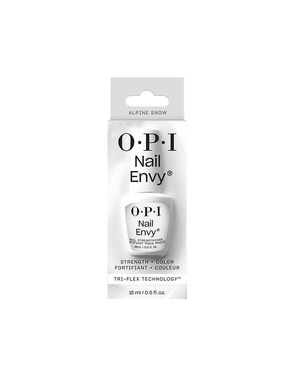 OPI Nail Envy Colored Nail Strengthener in Alpine Snow, 0.5 Fluid Ounce