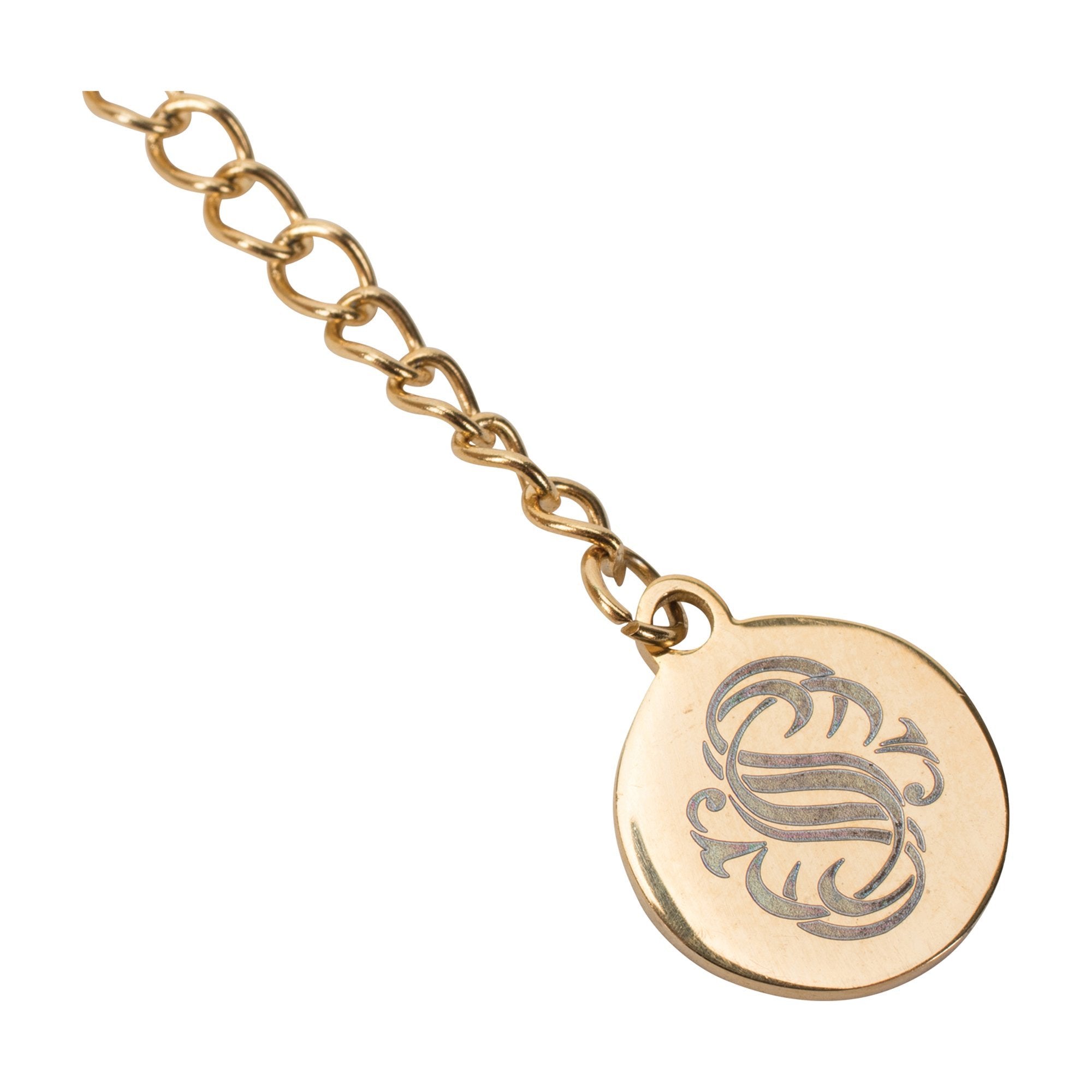 Serina & Company Double - Strapped Luxury Golden Stainless Steel Aromatherapy Lava Necklace