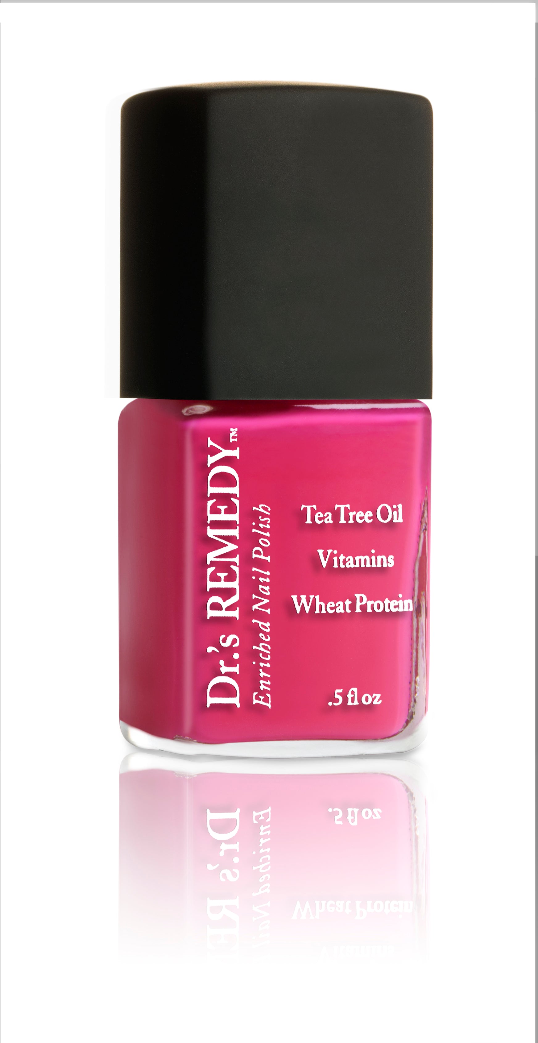 Dr.'s Remedy Vegan Breathable HOPEFUL Hot Pink Nail Polish, 0.5 fl oz