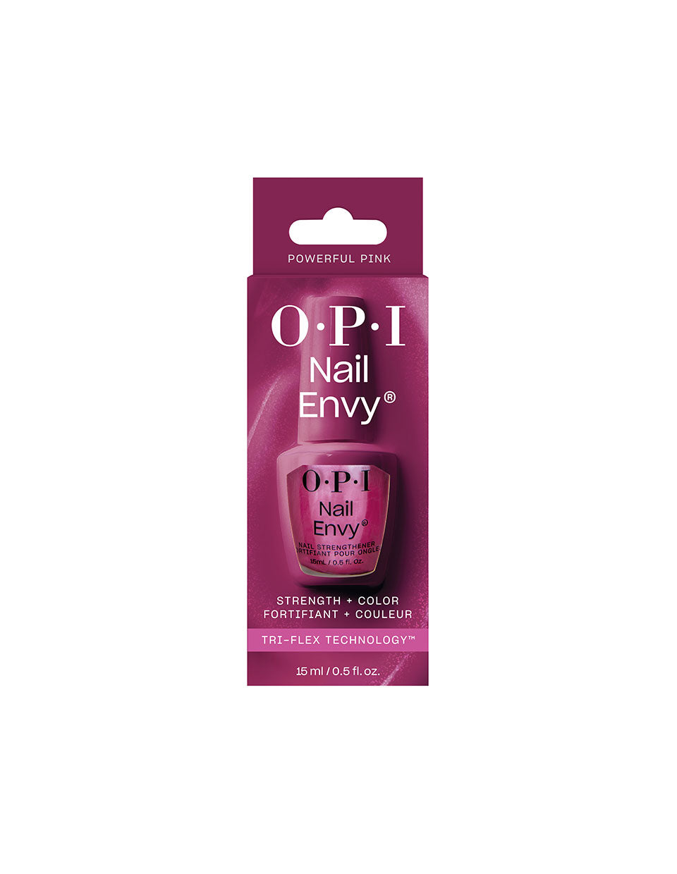 OPI Powerful Pink Nail Envy Nail Strengthener, 0.5 Fluid Ounce