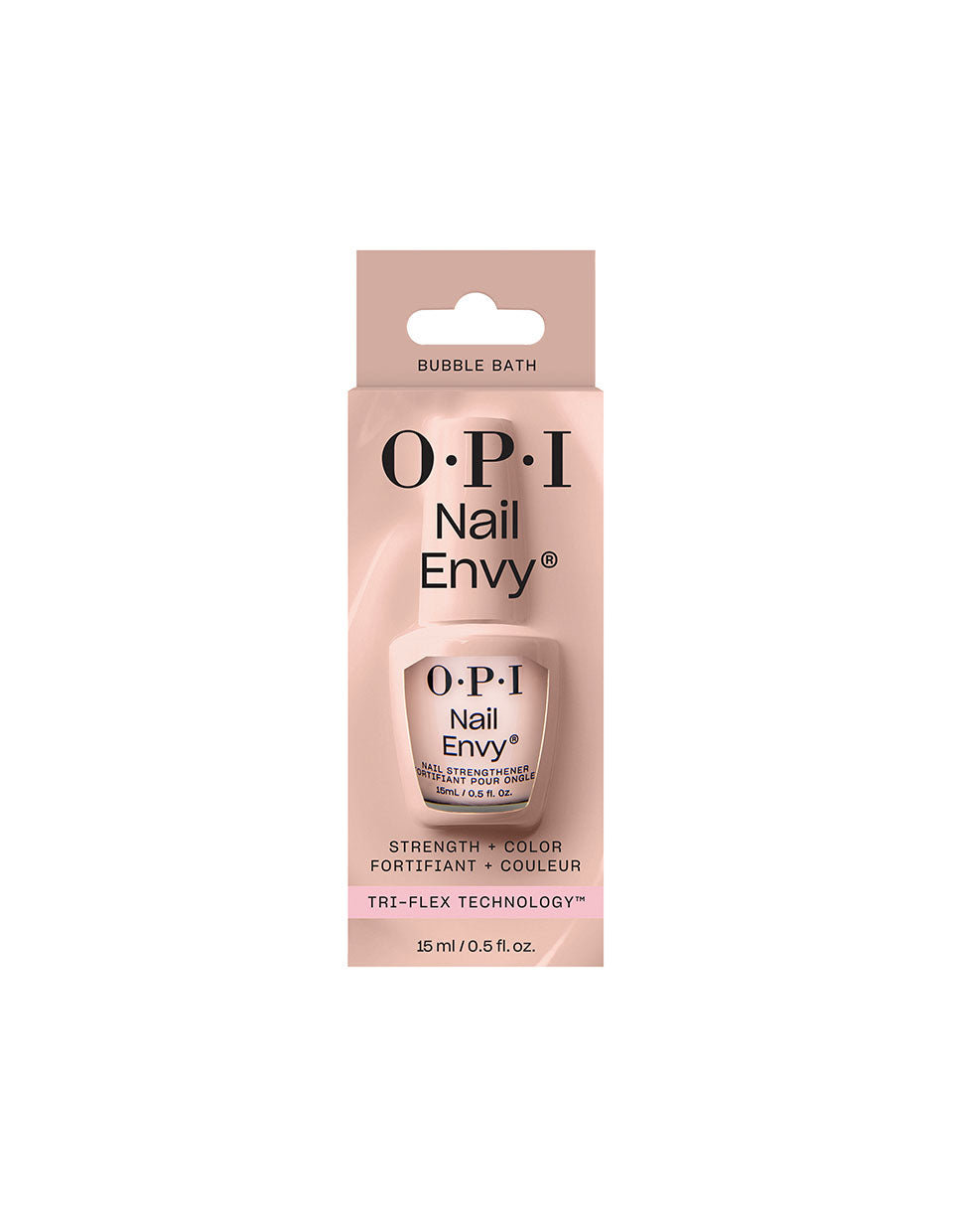 OPI Nail Envy Bubble Bath Pink Nail Strengthener, 0.5 Fluid Ounce
