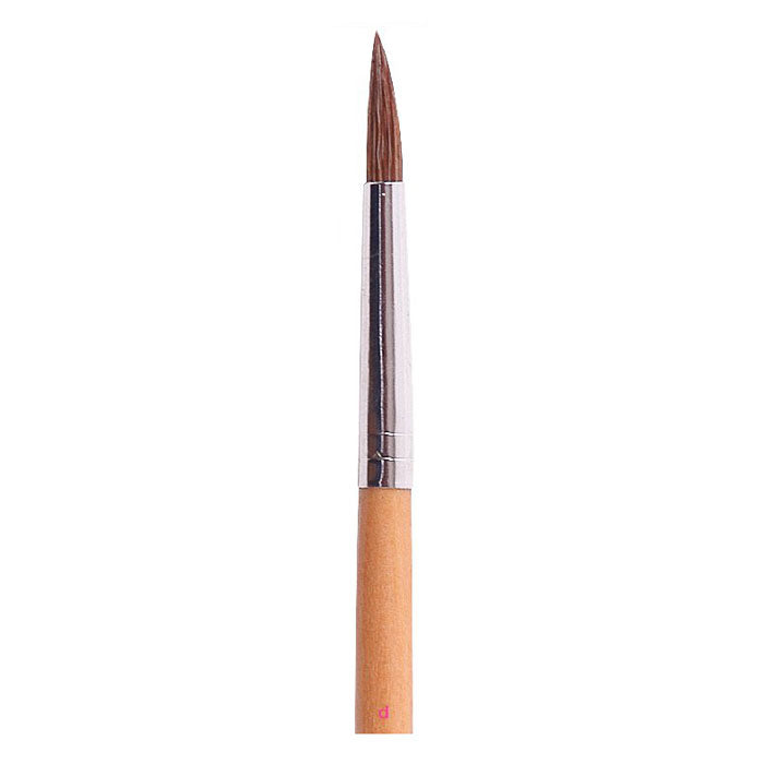 Professional Cuccio Round Sable Nail Art Brush, Size 5 for Precise Nail Decoration