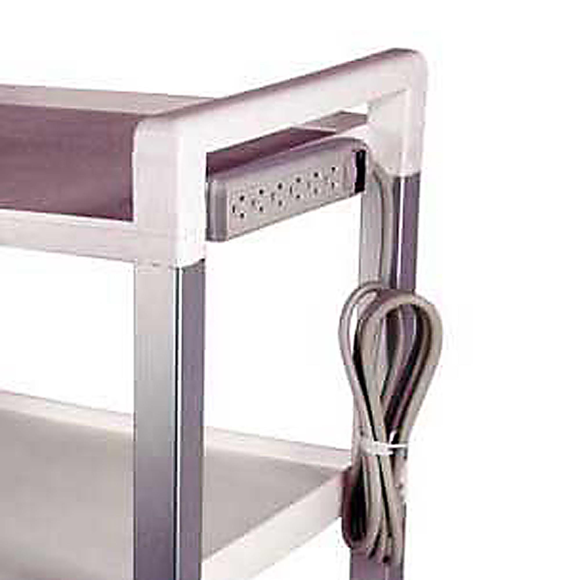 Optional Electrical Power Strip for Stainless Steel Utility Carts