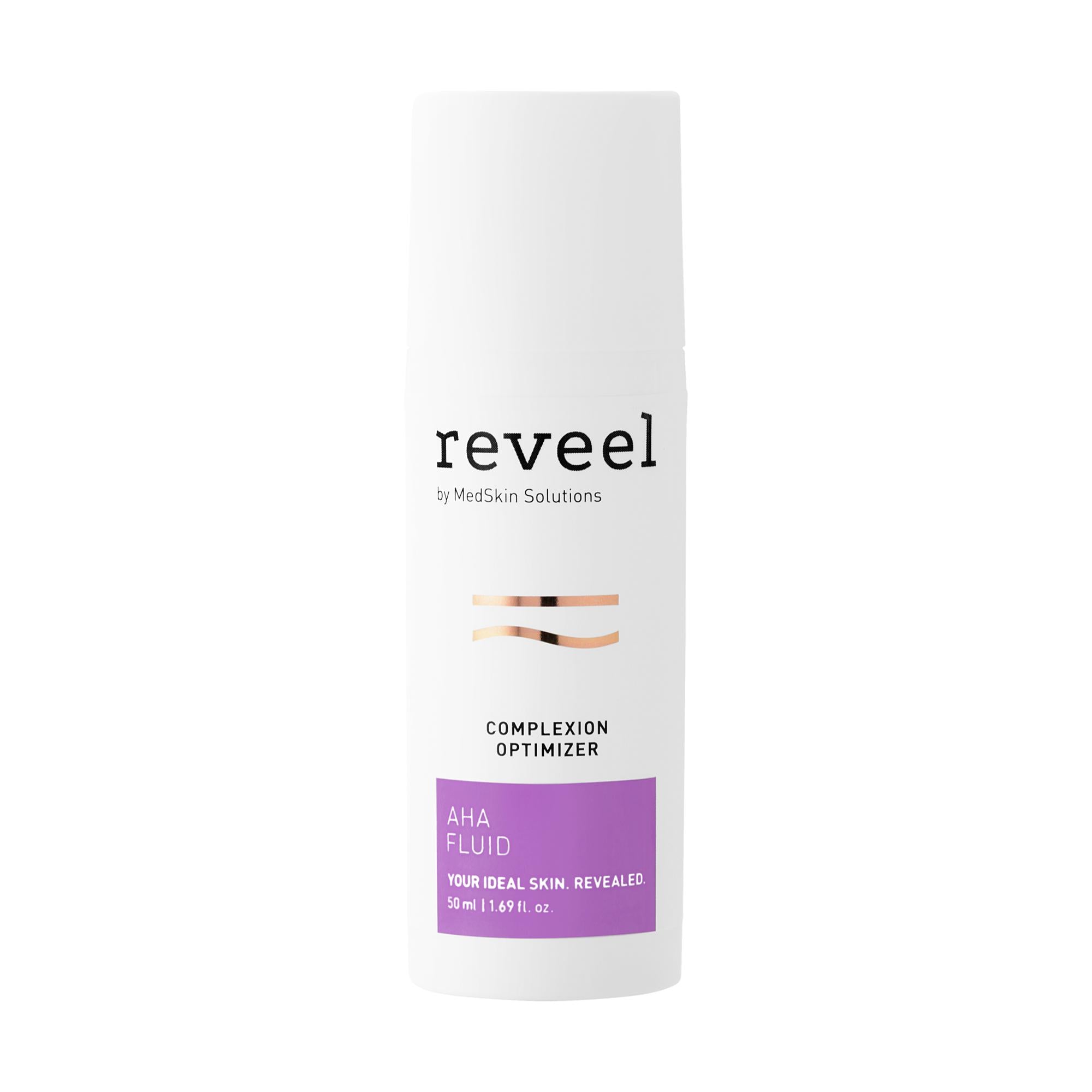 Reveel Alpha Hydroxy Acid (AHA) Exfoliating Fluid, 50 mL Bottle