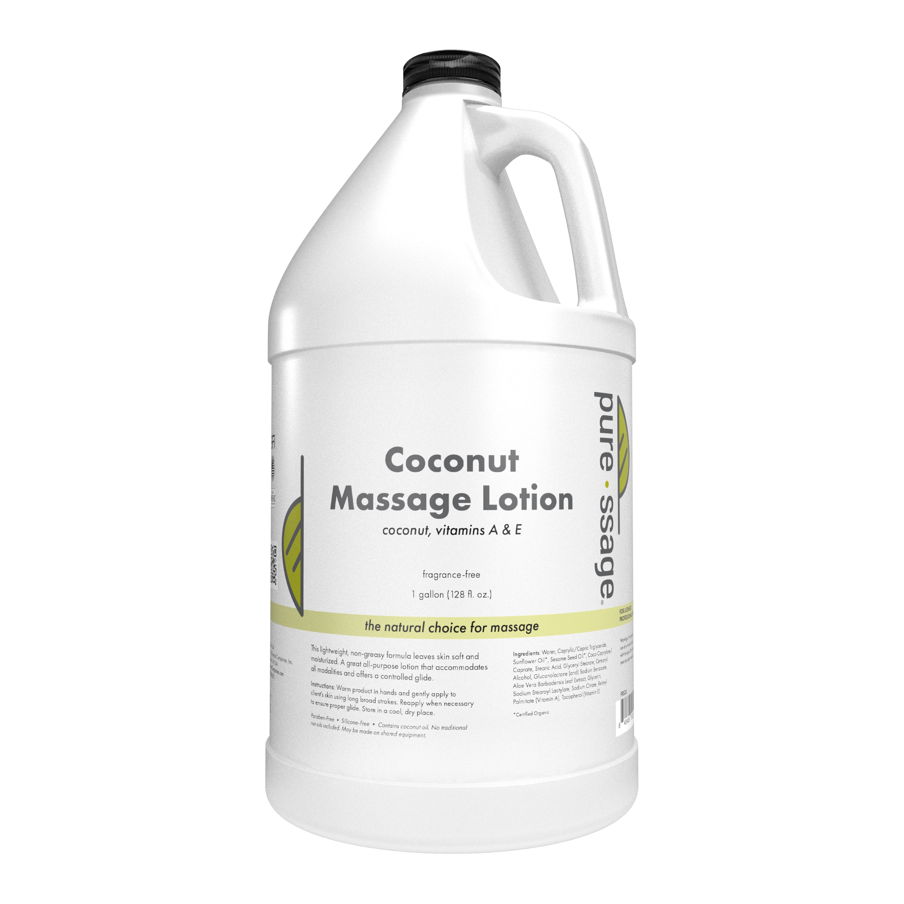 Pure-ssage Lightweight Coconut Massage Lotion for Targeted Hydration