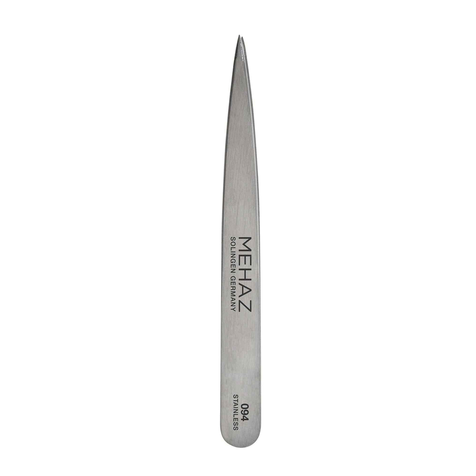 Mehaz 4-Inch Pointed Slanted Tip Tweezers for Ingrown Hair Removal