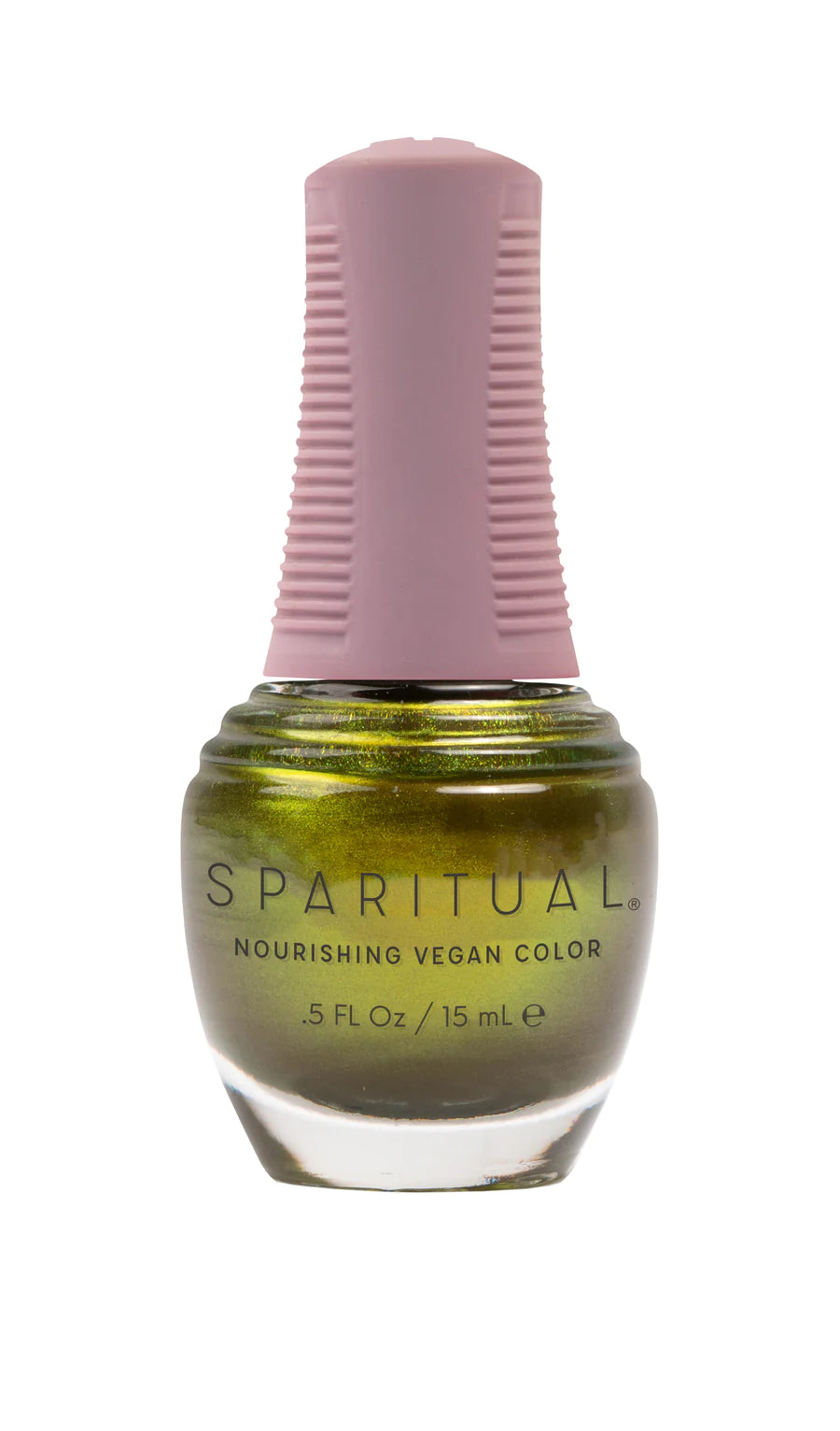 SpaRitual Nourishing Vegan Nail Polish in Acid Green Shade, 0.5 Fluid Ounce