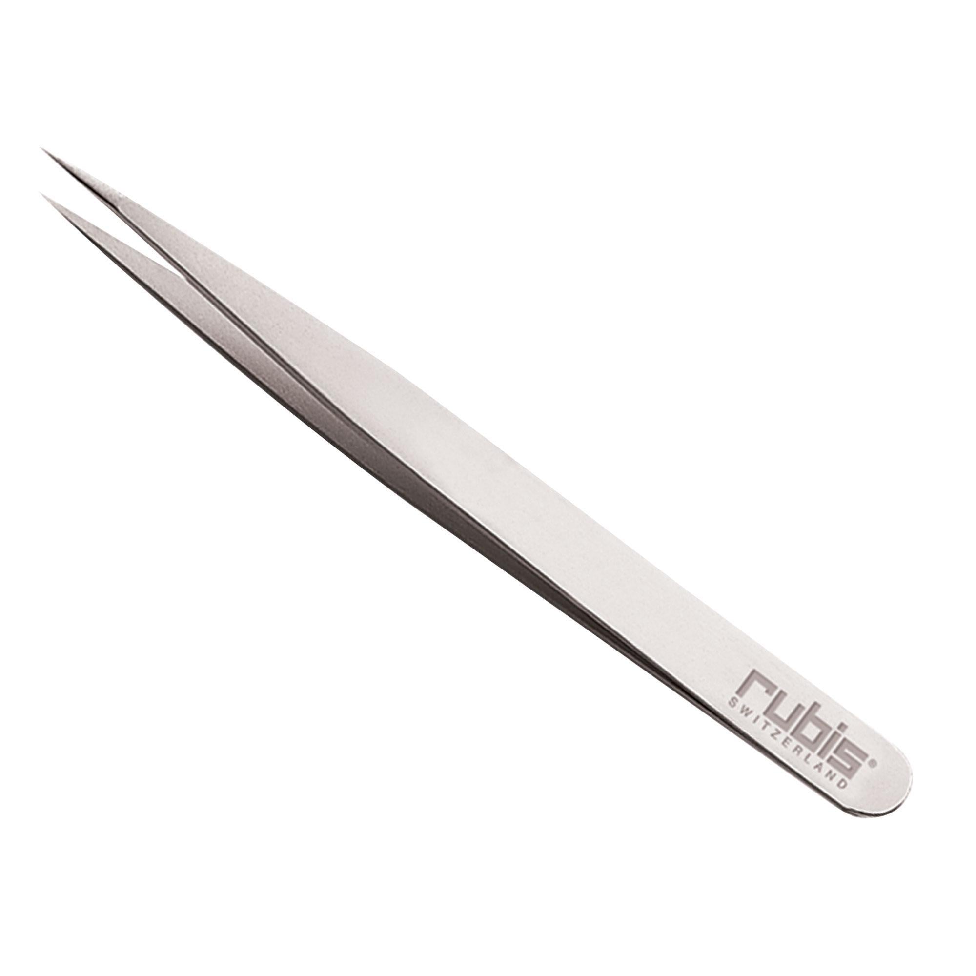 High - Quality Stainless Steel 3.75 - inch Pointed Tip Rubis Tweezers