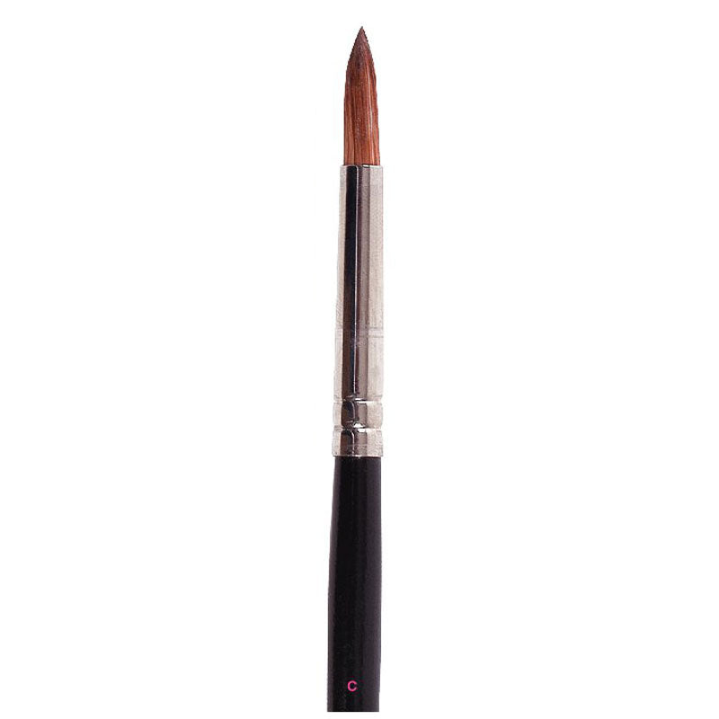 Cuccio Professional Ultra-Fine Kolinsky Pure Sable Nail Art Brush, Size 8