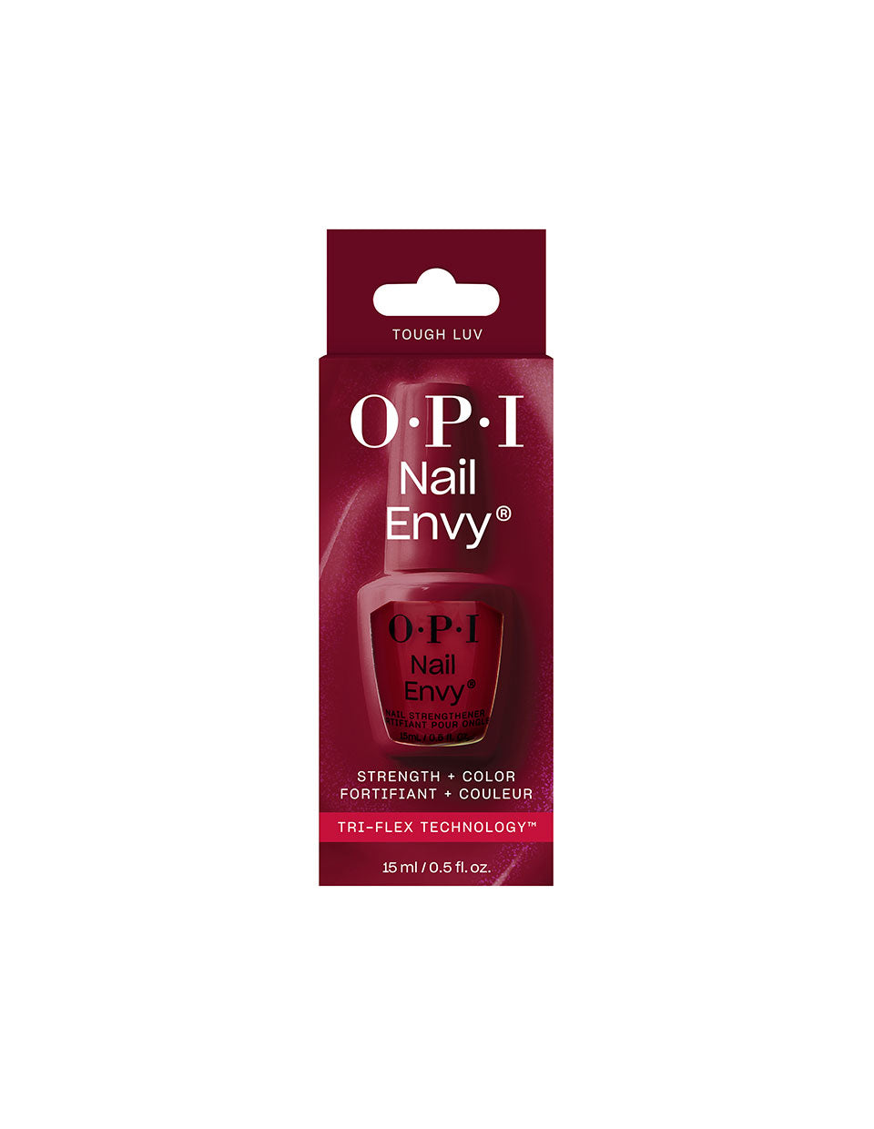 OPI Tough Luv Nail Envy, 0.5 fl oz Dark Red Pearl Nail Strengthener