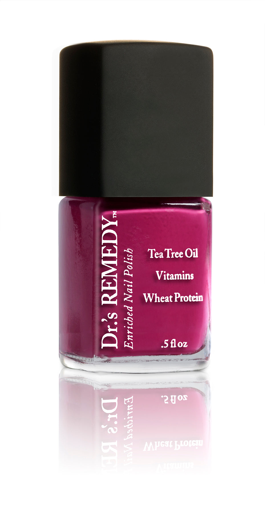 Dr.'s Remedy Focus Fuchsia Vegan Nail Polish, 0.5 Fluid Ounce