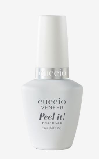 Cuccio Veneer Peel It Pre - Base Coat Gel Polish, 13 ml Bottle for Long - lasting Manicure