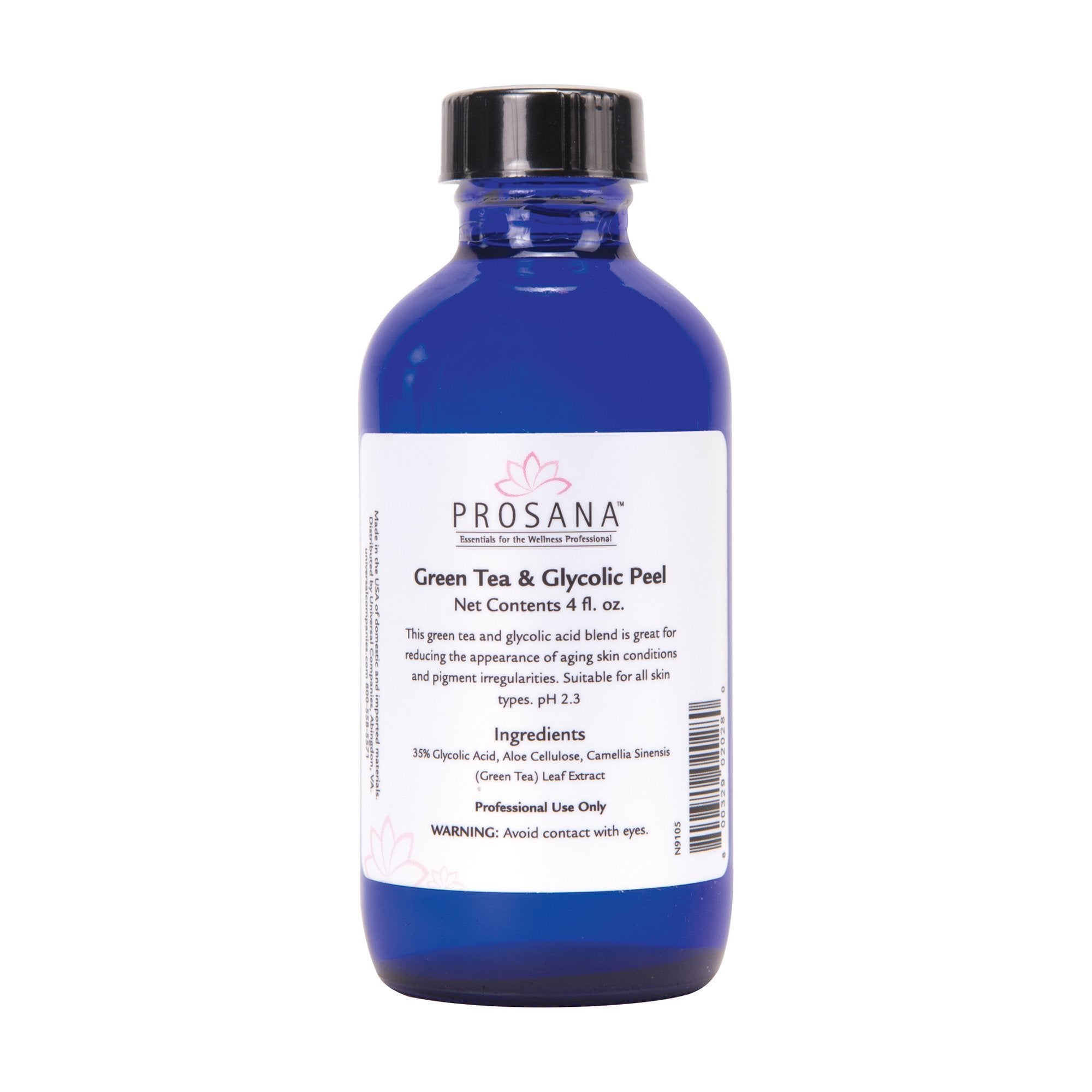 Prosana Professional 35% Glycolic Acid and Green Tea Skin Peel Treatment, 4 Fluid Ounces