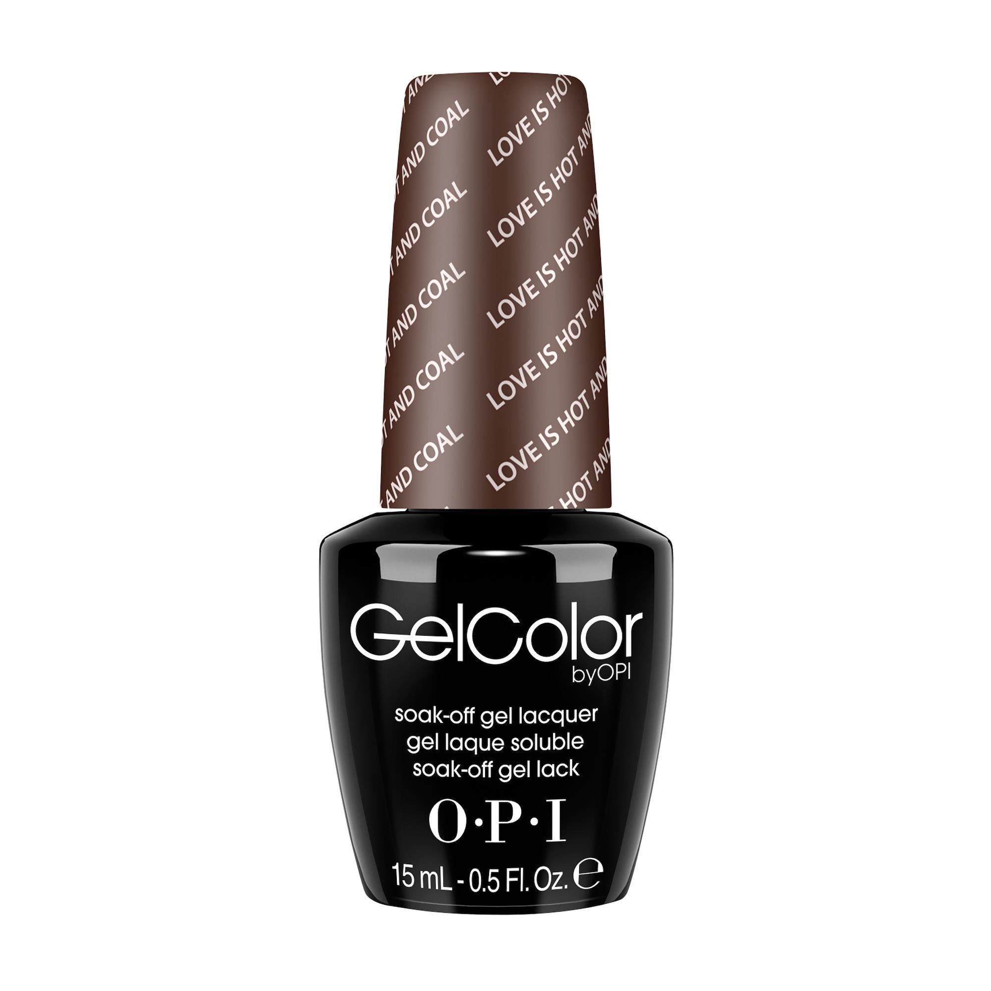 OPI GelColor Nail Polish - Love is Hot and Coal!