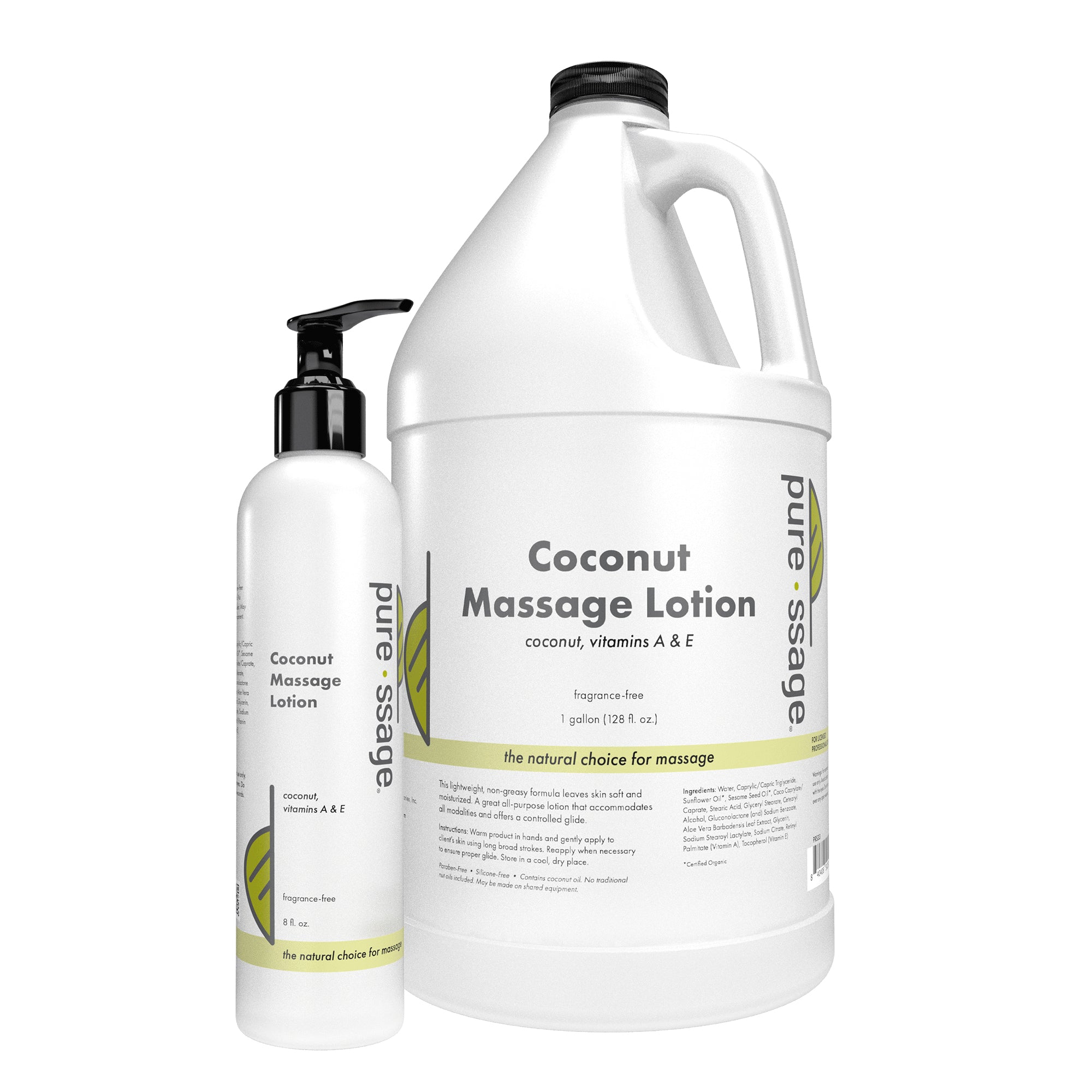 Pure-ssage Lightweight Coconut Massage Lotion for Targeted Hydration
