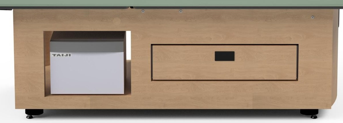 Oakworks Premium Electric Salon Top Table - Prema E-Nvi for Environmentally Conscious and Inclusive Spaces