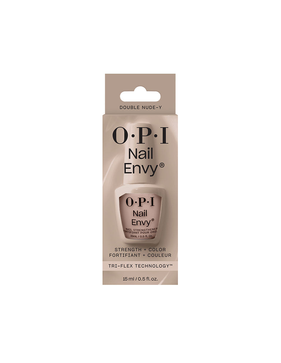 OPI Double Nude-y Nail Envy Nail Strengthener, 0.5 Fluid Ounce