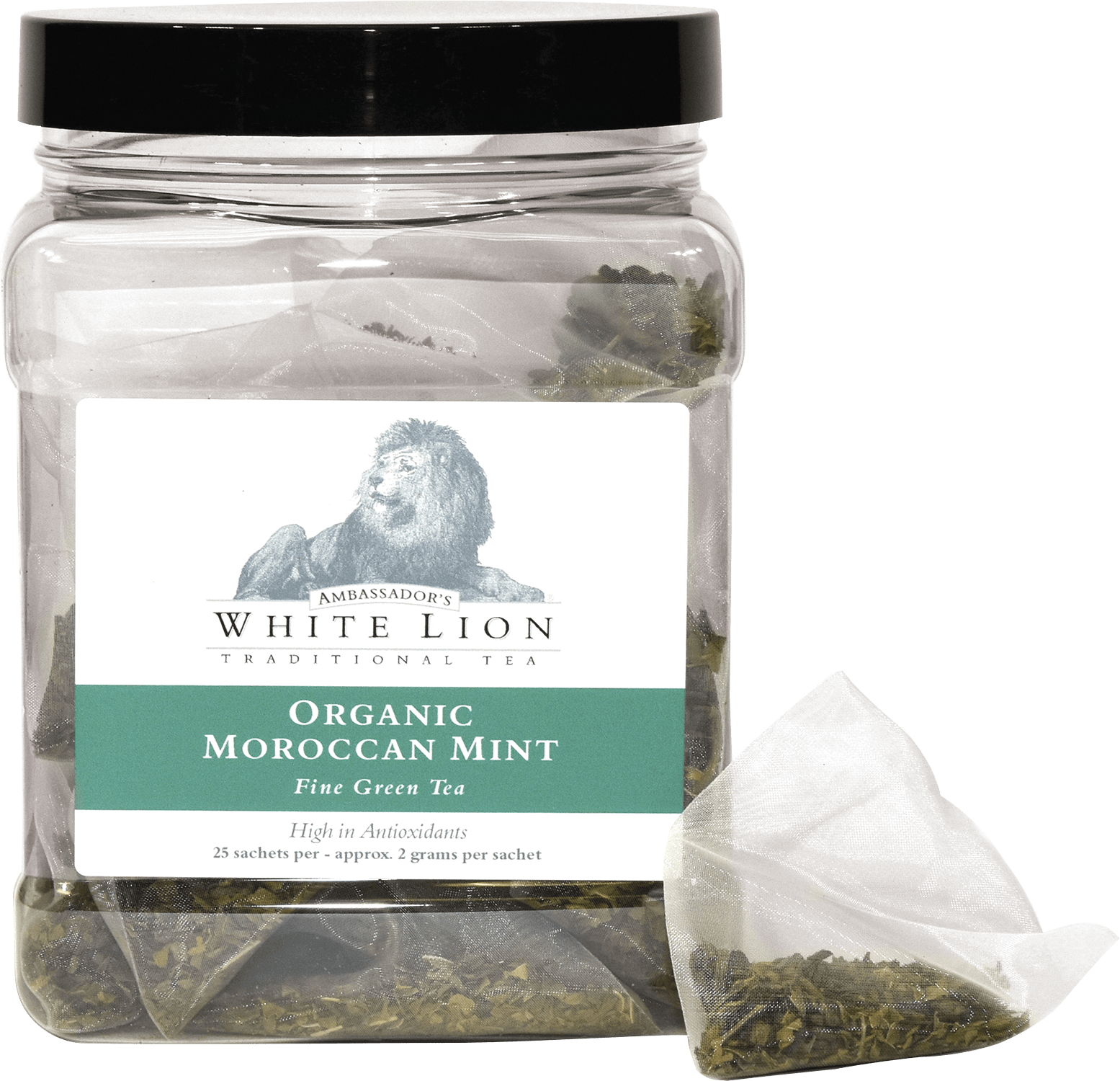 Organic Moroccan Mint White Lion Tea for a Refreshing Sip