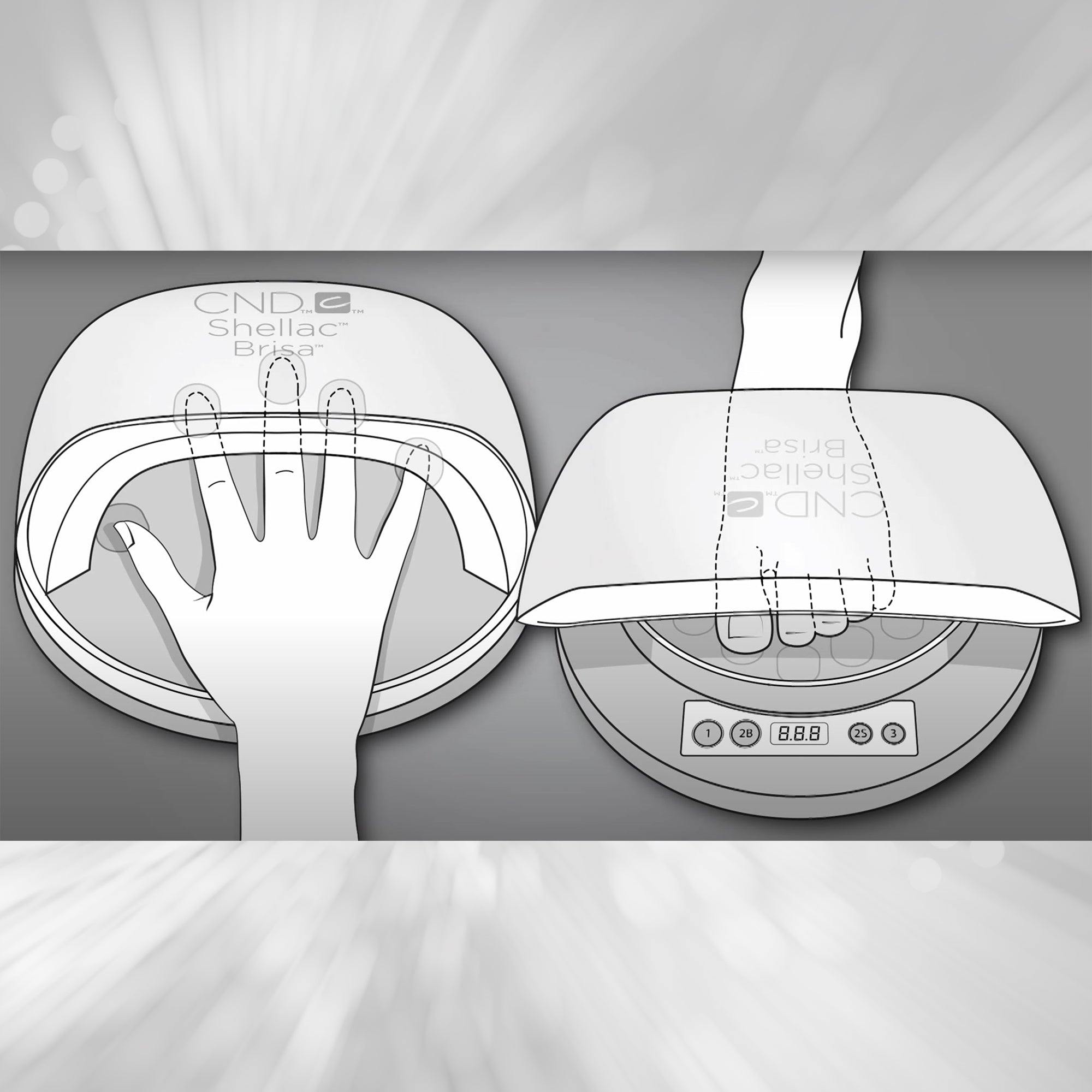 CND Brand Professional LED Nail Lamp for Superior Nail Curing