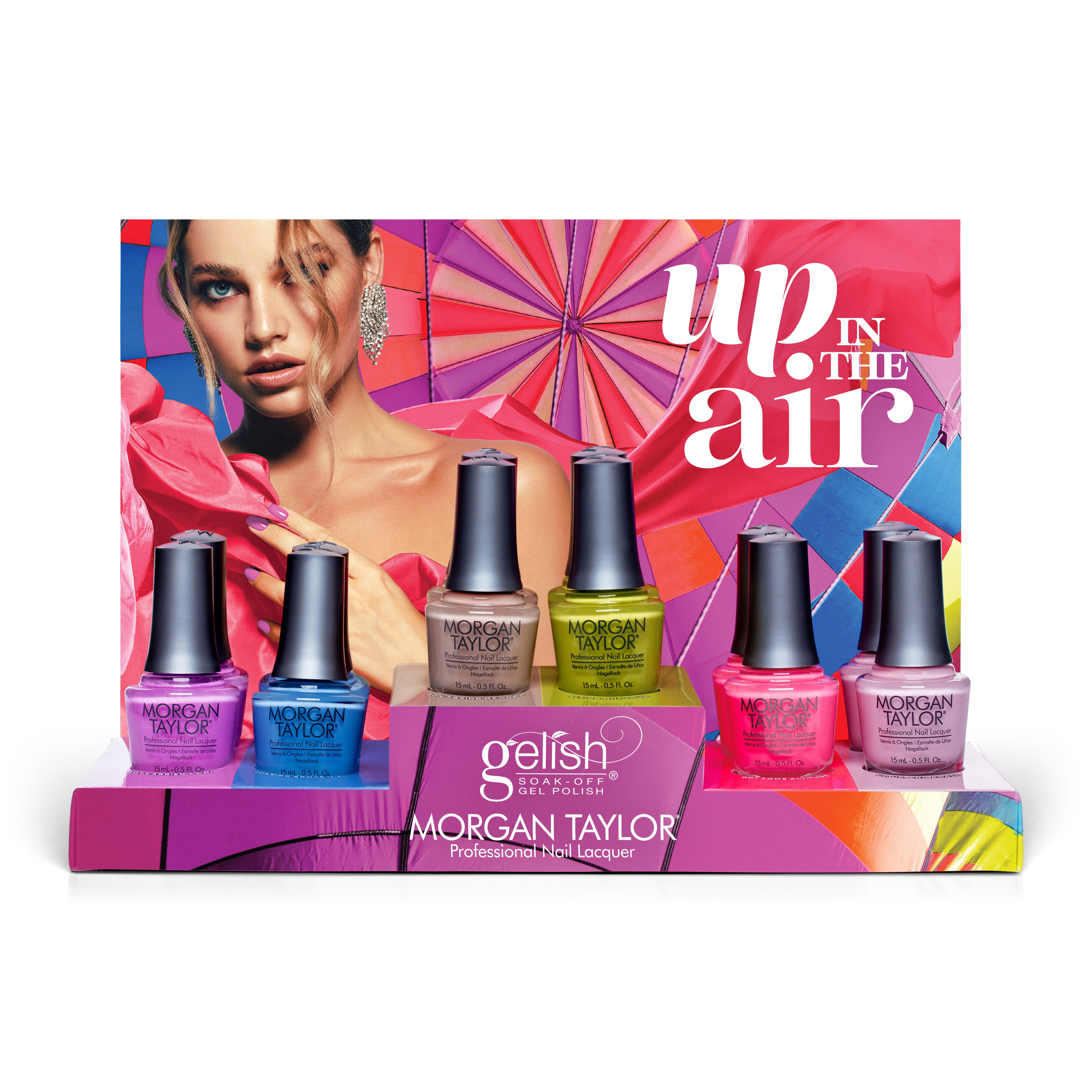 12-Piece Morgan Taylor Up In The Air Nail Polish Collection Display Set