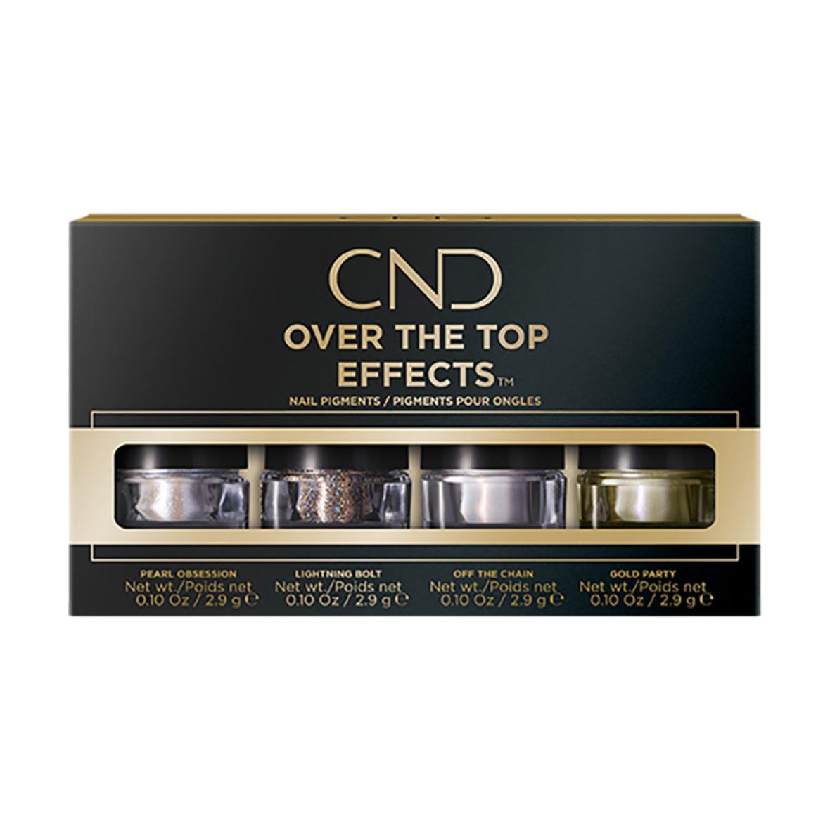 CND Premium Over The Top Effects Kit with 4 Luxurious Pigments