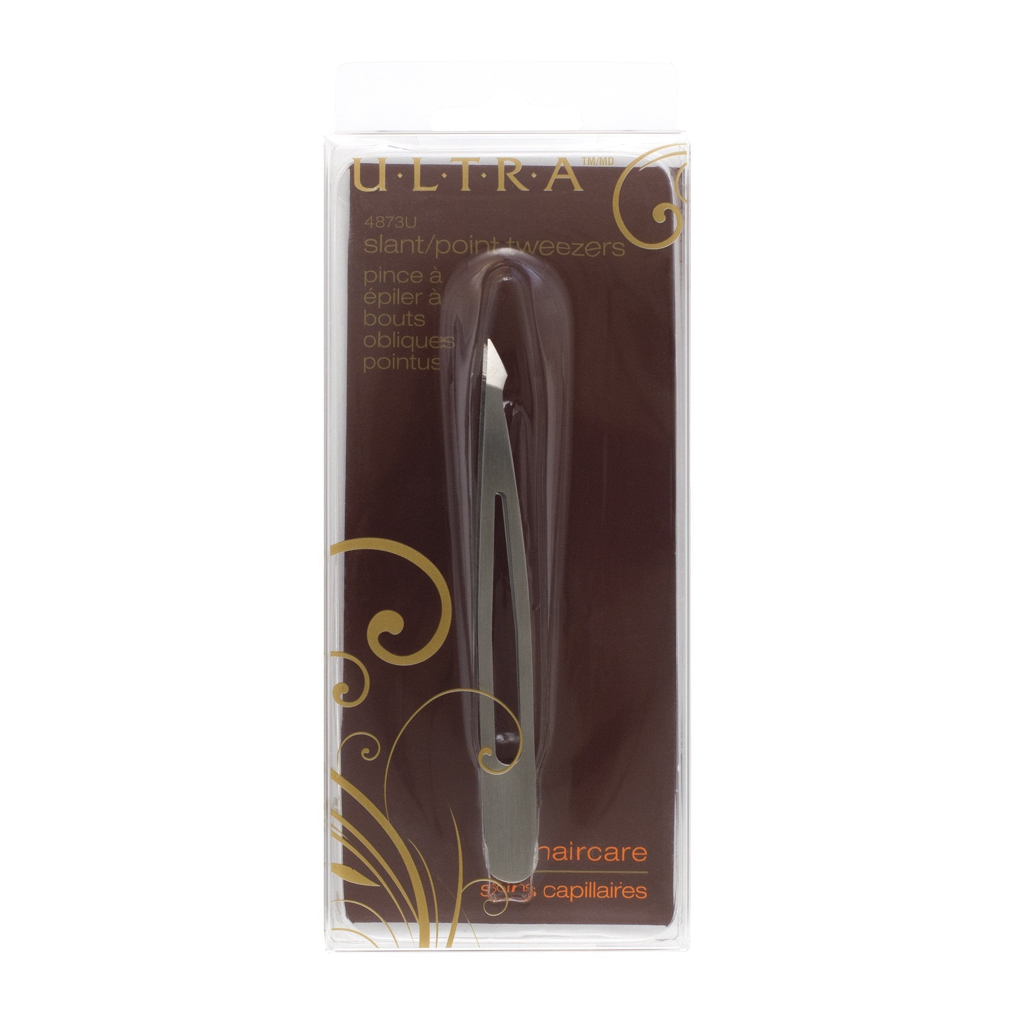 Ultra Premium Professional Combination Tip Stainless - Steel Eyebrow Tweezers for Hair Removal