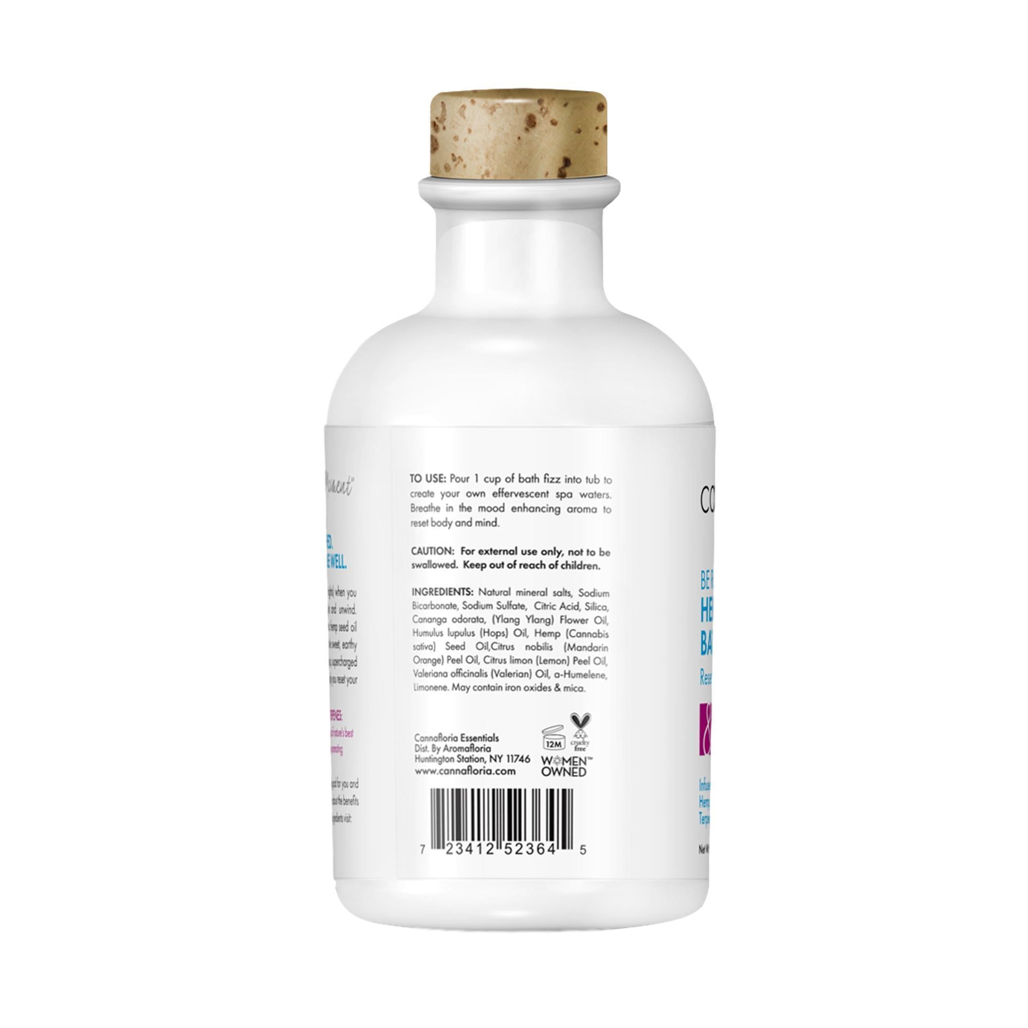 Cannafloria Relaxing Hemp - Infused Bath Fizzing Mists for a Spa - like Home Experience