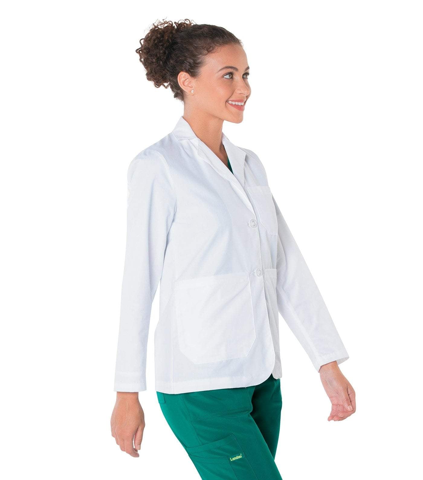 Landau's White Women's Stylish Consultation Coat