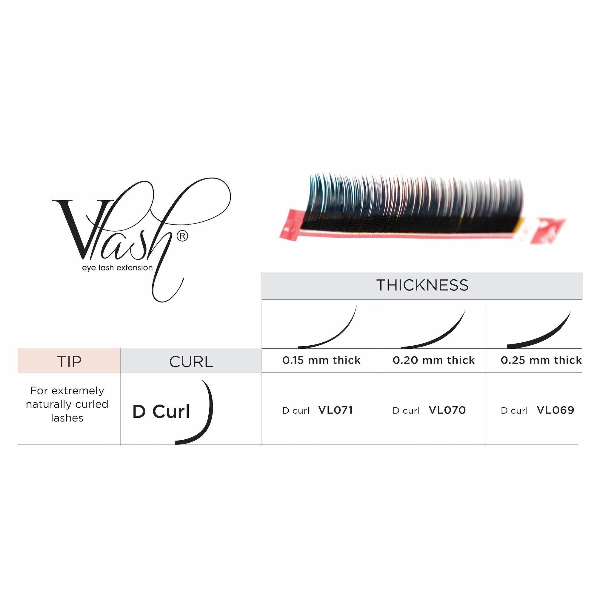 VLash D Curl Premium Silk Eyelash Trays for Gorgeous Eyes