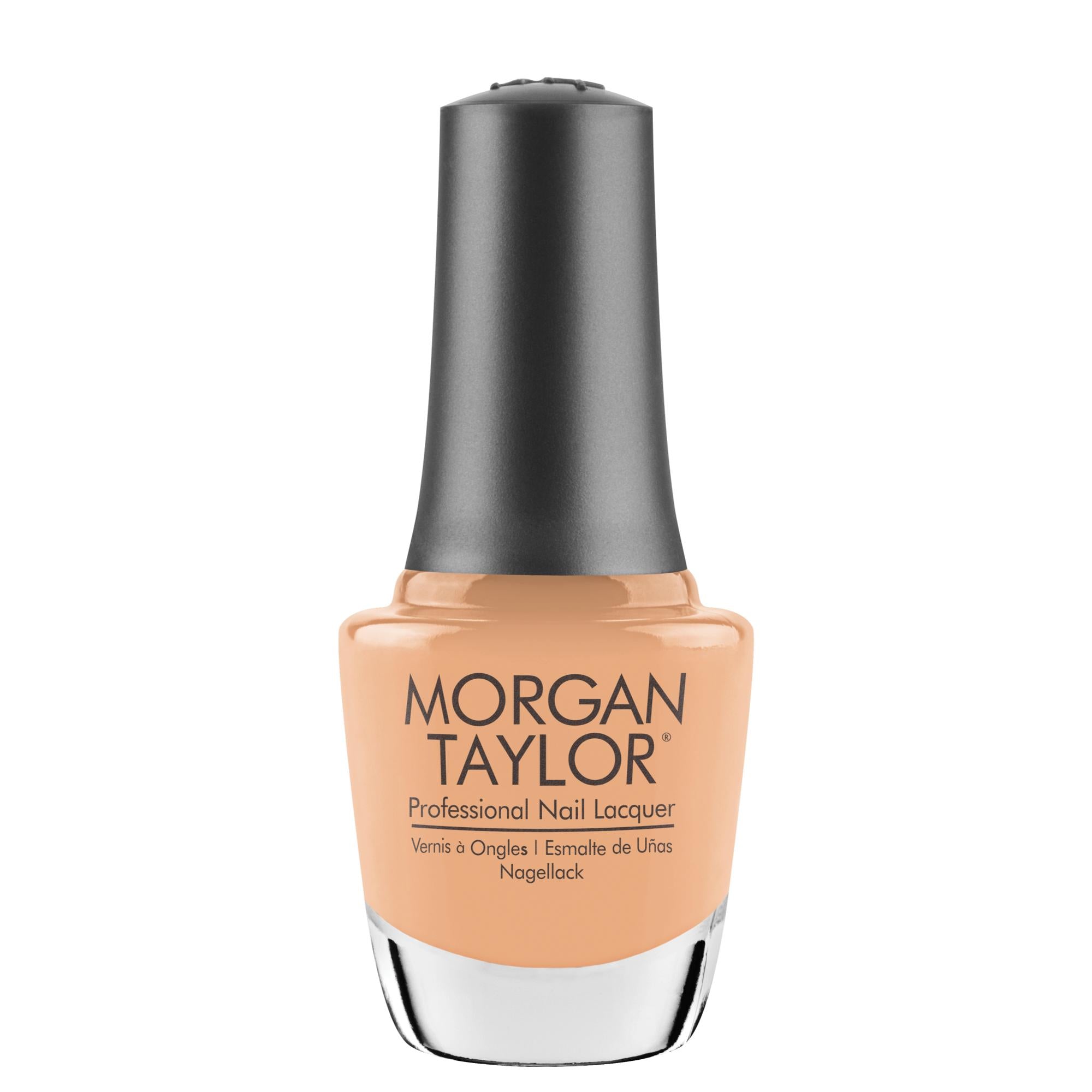 Morgan Taylor Nail Lacquer - Lace Be Honest (Soft Kumquat Crème), 0.5 Fluid Ounce