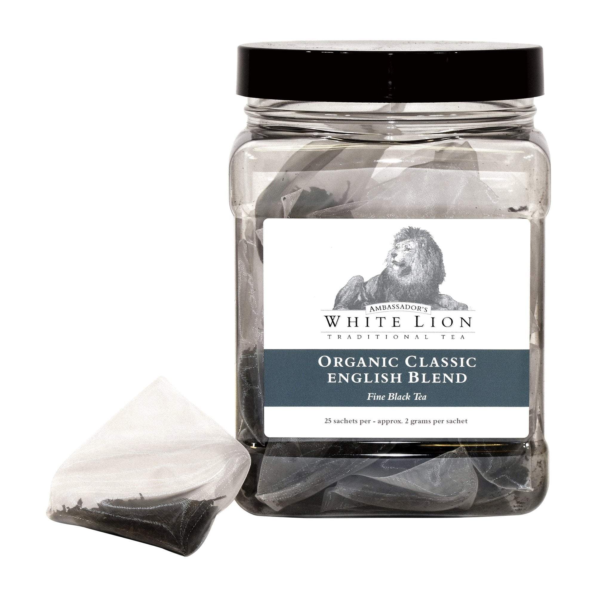 Organic Classic English Black Tea Sachets by White Lion - Premium Tea Bags