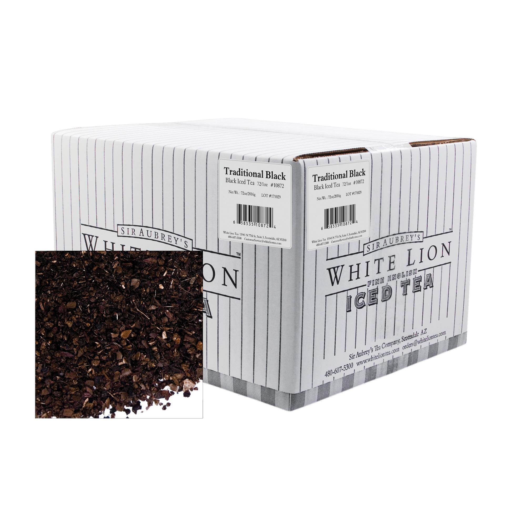 White Lion Premium Traditional Black Iced Tea - Pack of 72 Single - Ounce Sachets
