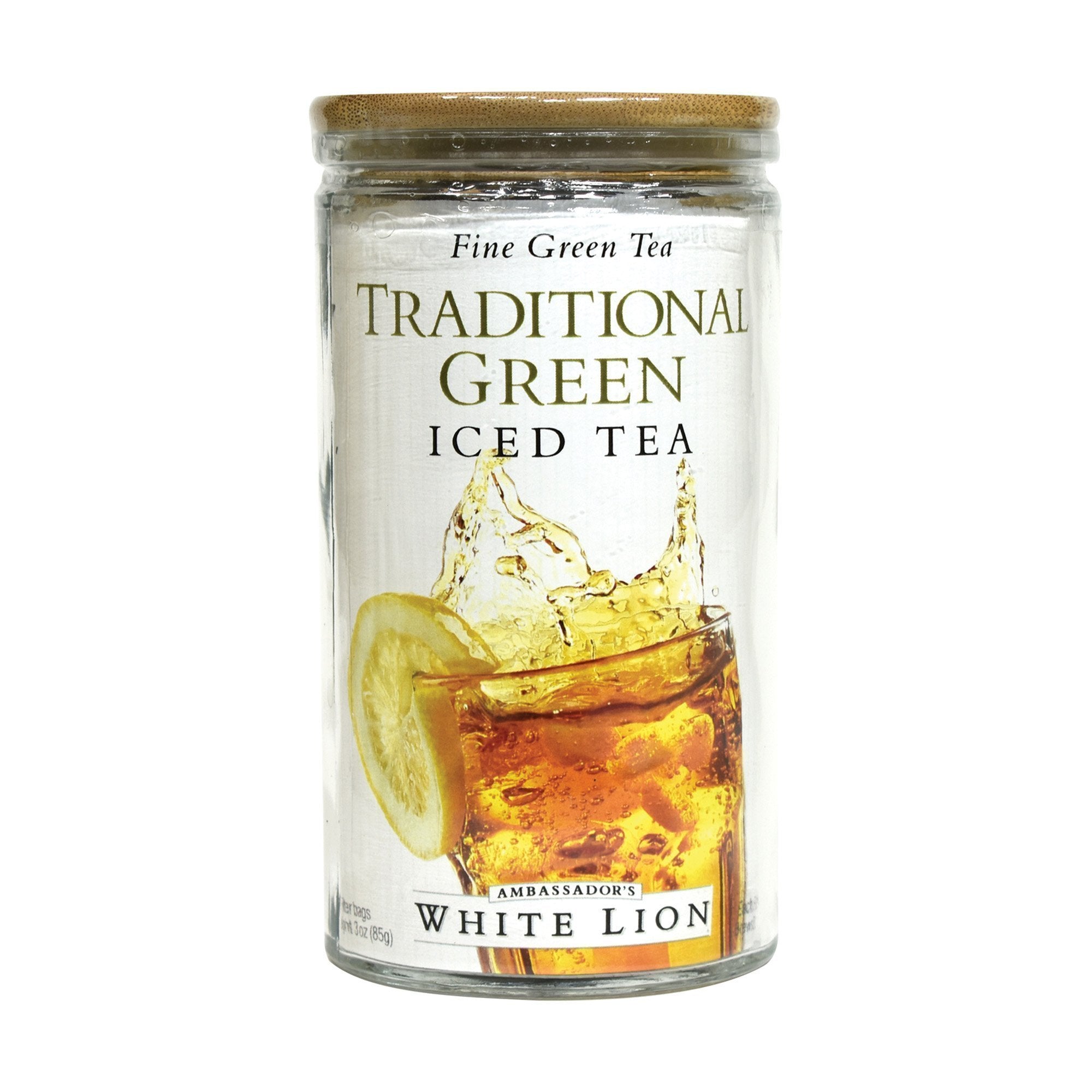 6-Pack of 0.5 oz Glass Jar White Lion Iced Tea Bags