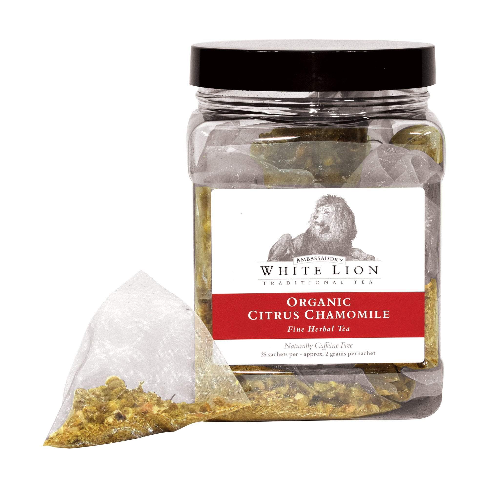 Organic Citrus Chamomile White Lion Tea - Naturally Caffeine-Free