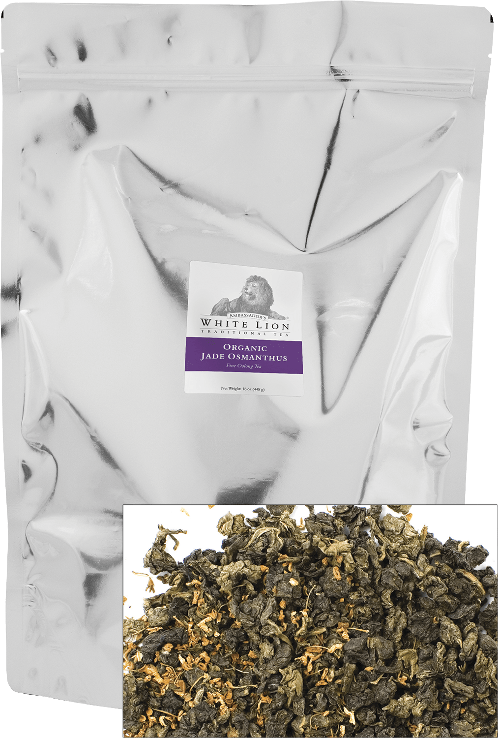 Organic White Lion Jade Osmanthus Oolong Tea - A Delicate Brew