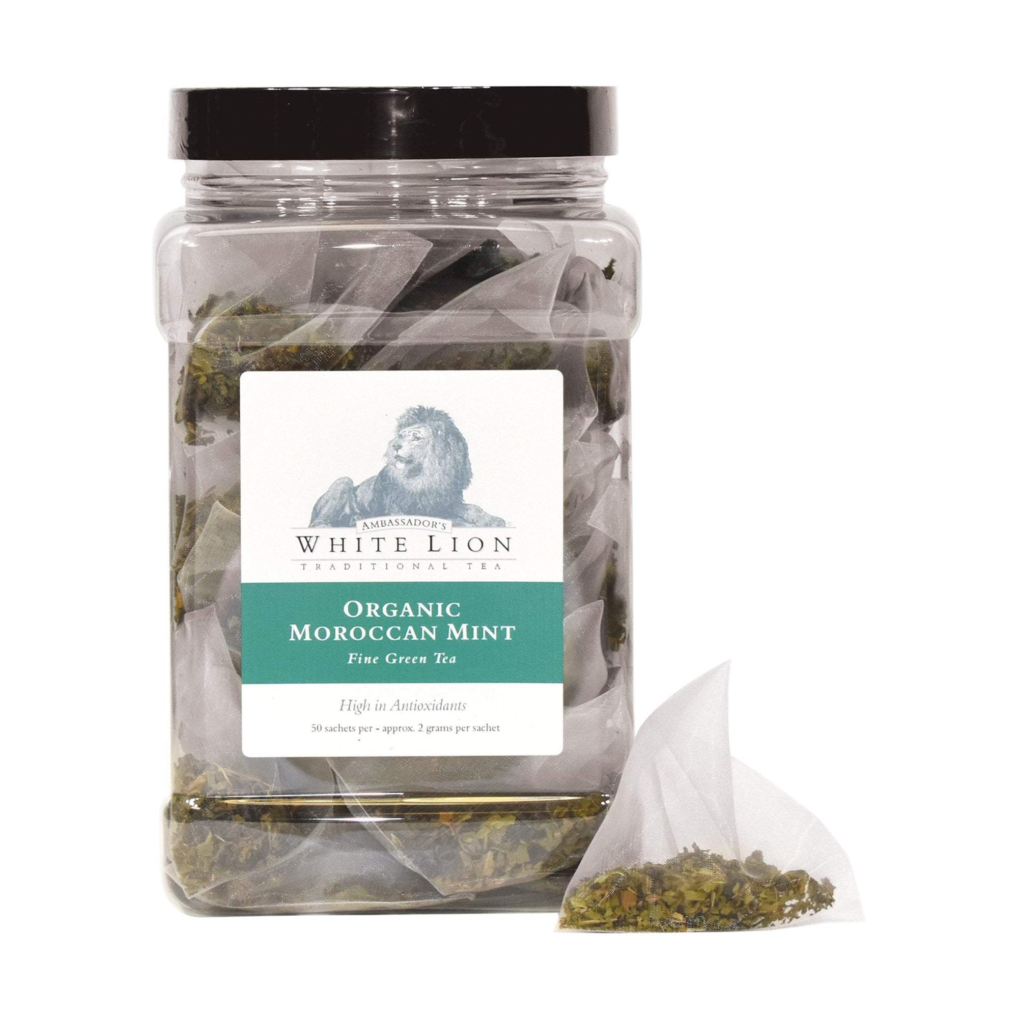 Organic Moroccan Mint White Lion Tea for a Refreshing Sip
