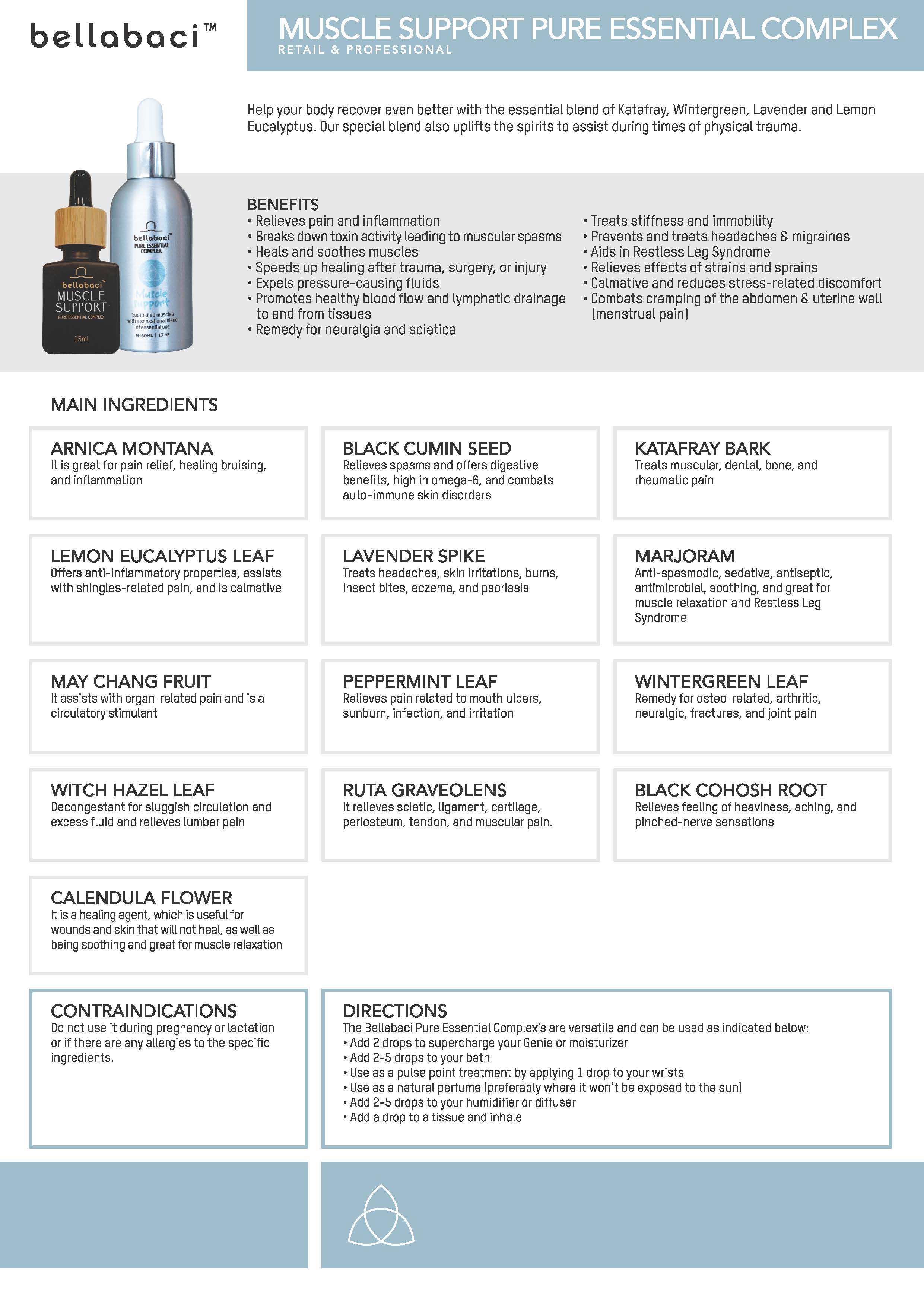 Bellabaci All - in - One Pure Essential Complex for Muscle Support