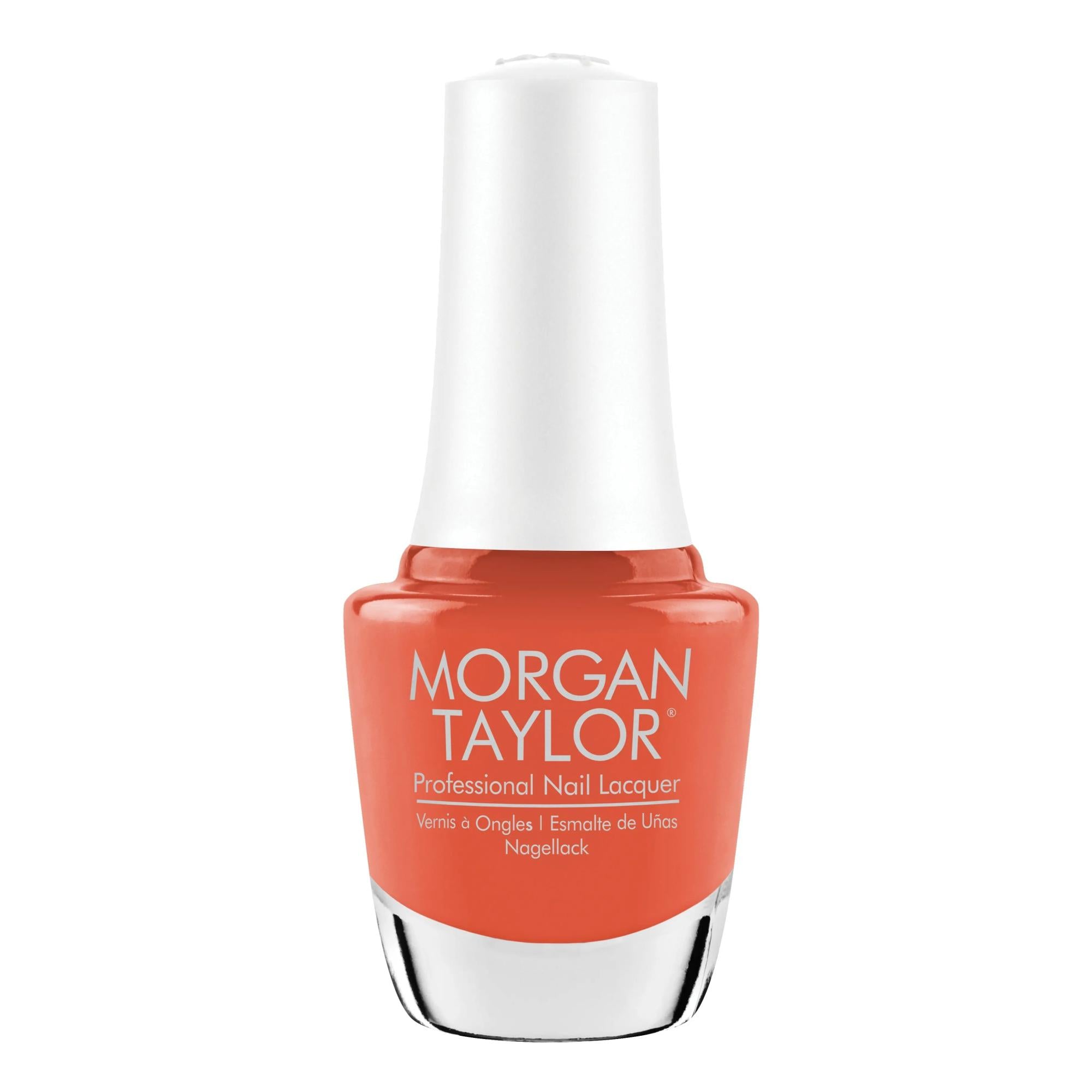 Morgan Taylor Nail Lacquer - I'm All Cheers, 0.5 Fluid Ounce Celosia Orange Crème