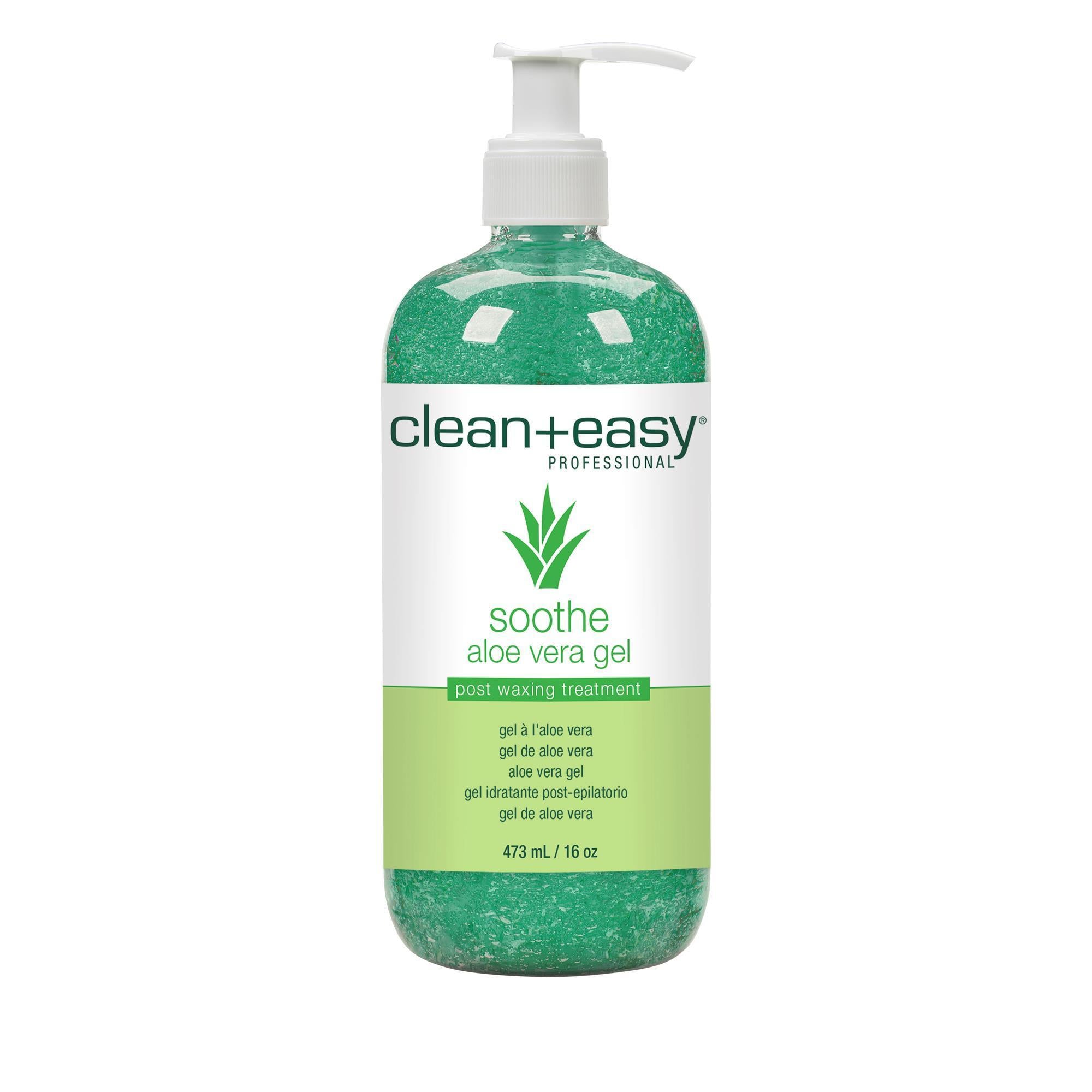 16 oz Clean and Effortless Soothing Aloe Vera Gel for Post - Wax Skin Care