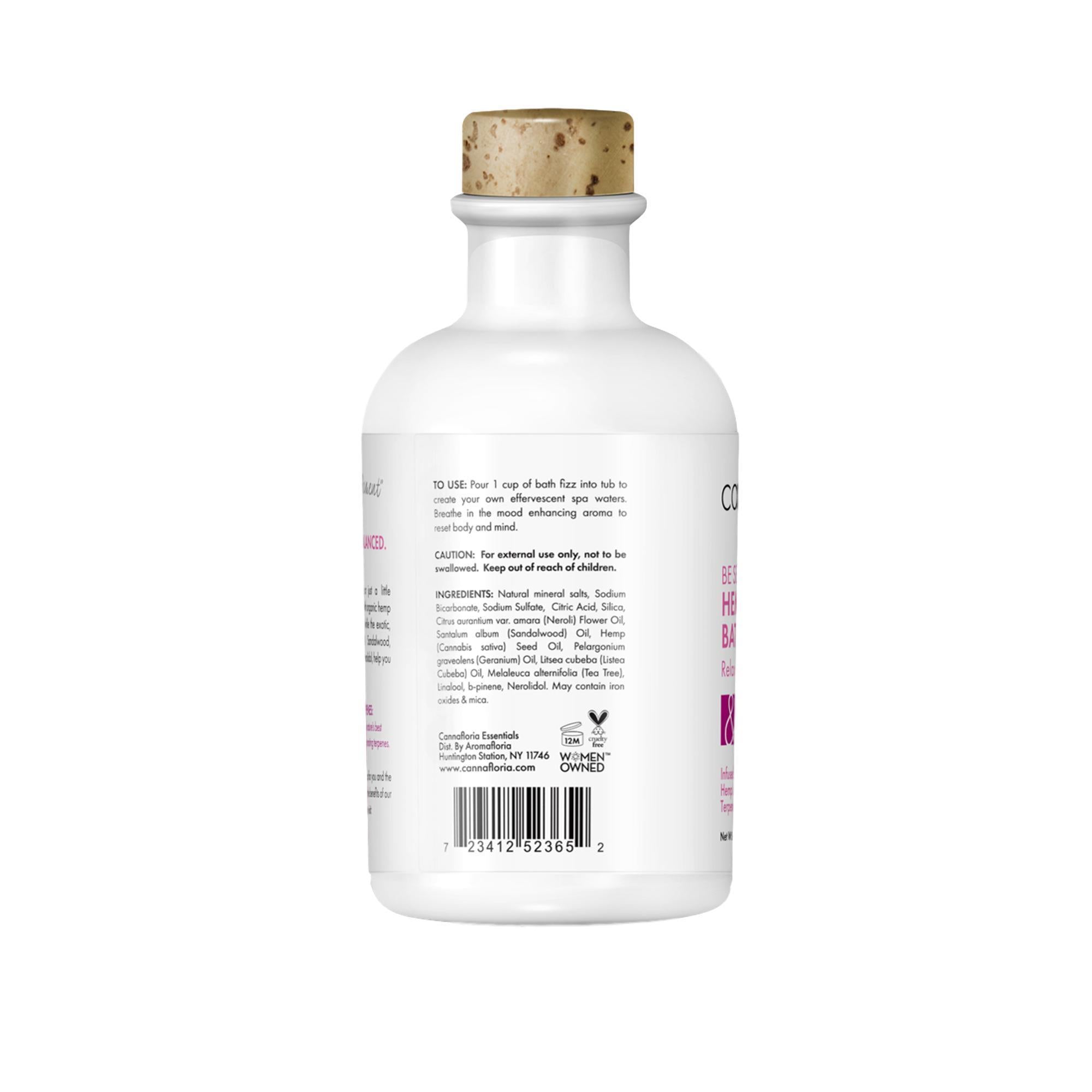 Cannafloria Relaxing Hemp - Infused Bath Fizzing Mists for a Spa - like Home Experience