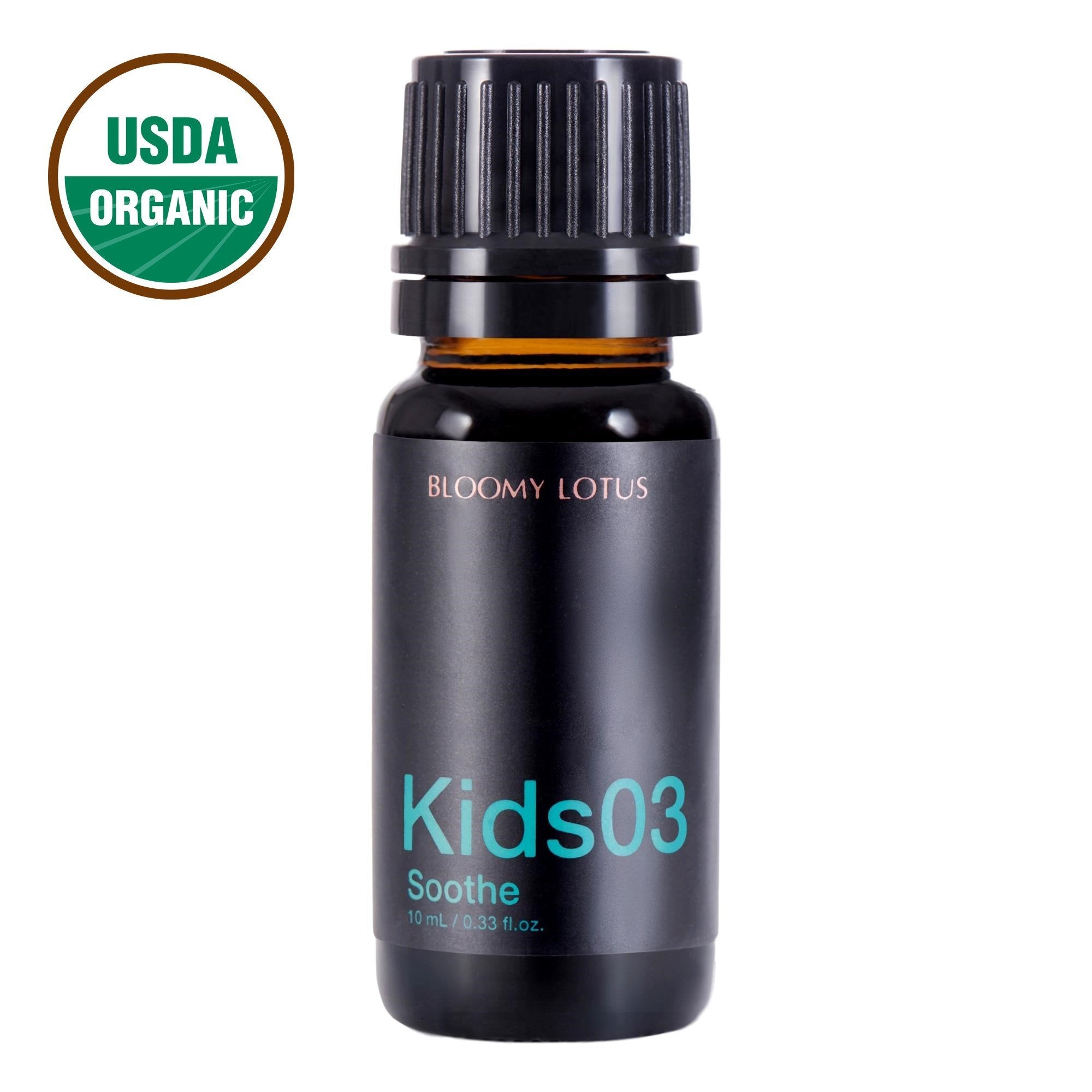 Bloomy Lotus Kids03 Soothe Organic Essential Oil for Nighttime Relaxation, 10 ml