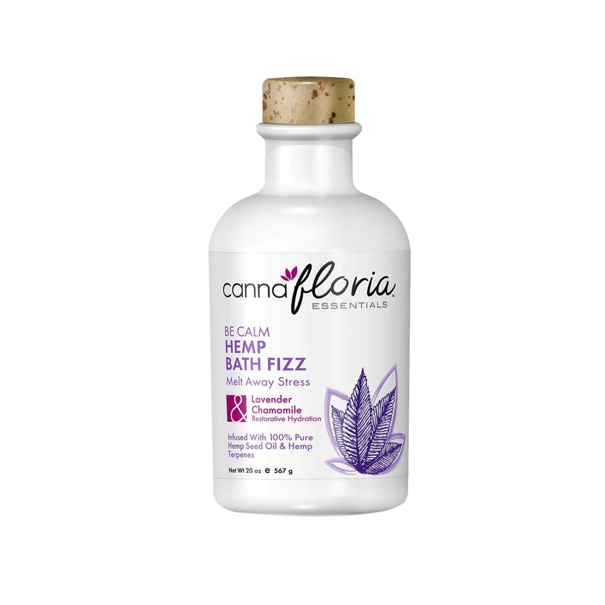 Cannafloria Relaxing Hemp - Infused Bath Fizzing Mists for a Spa - like Home Experience