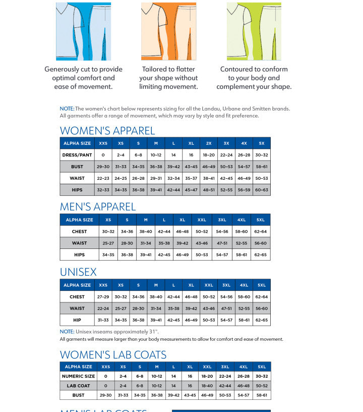 Landau Women's Modern V-Neck Proflex Tunic Top, Sizes XXS - XL