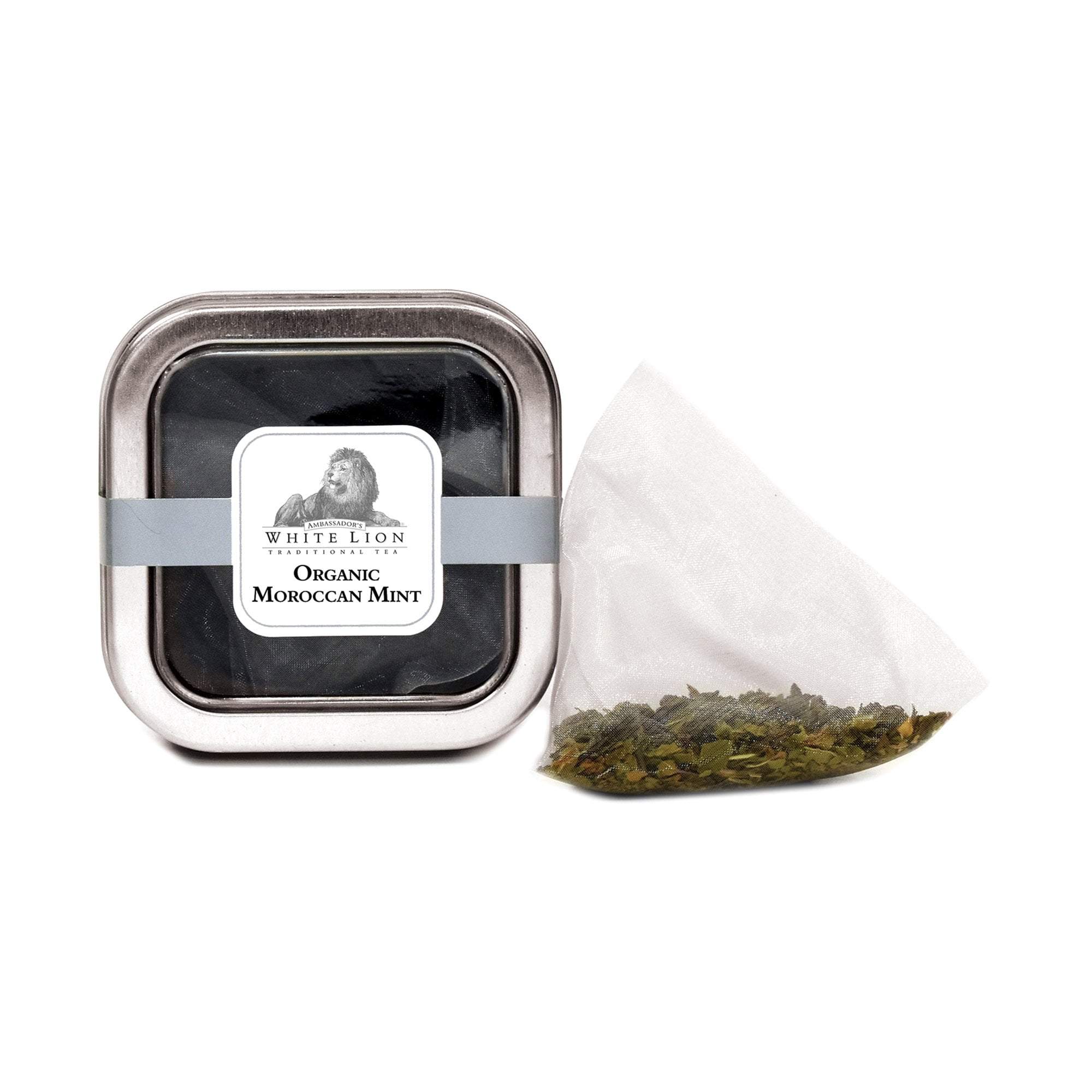 Organic Moroccan Mint White Lion Tea for a Refreshing Sip