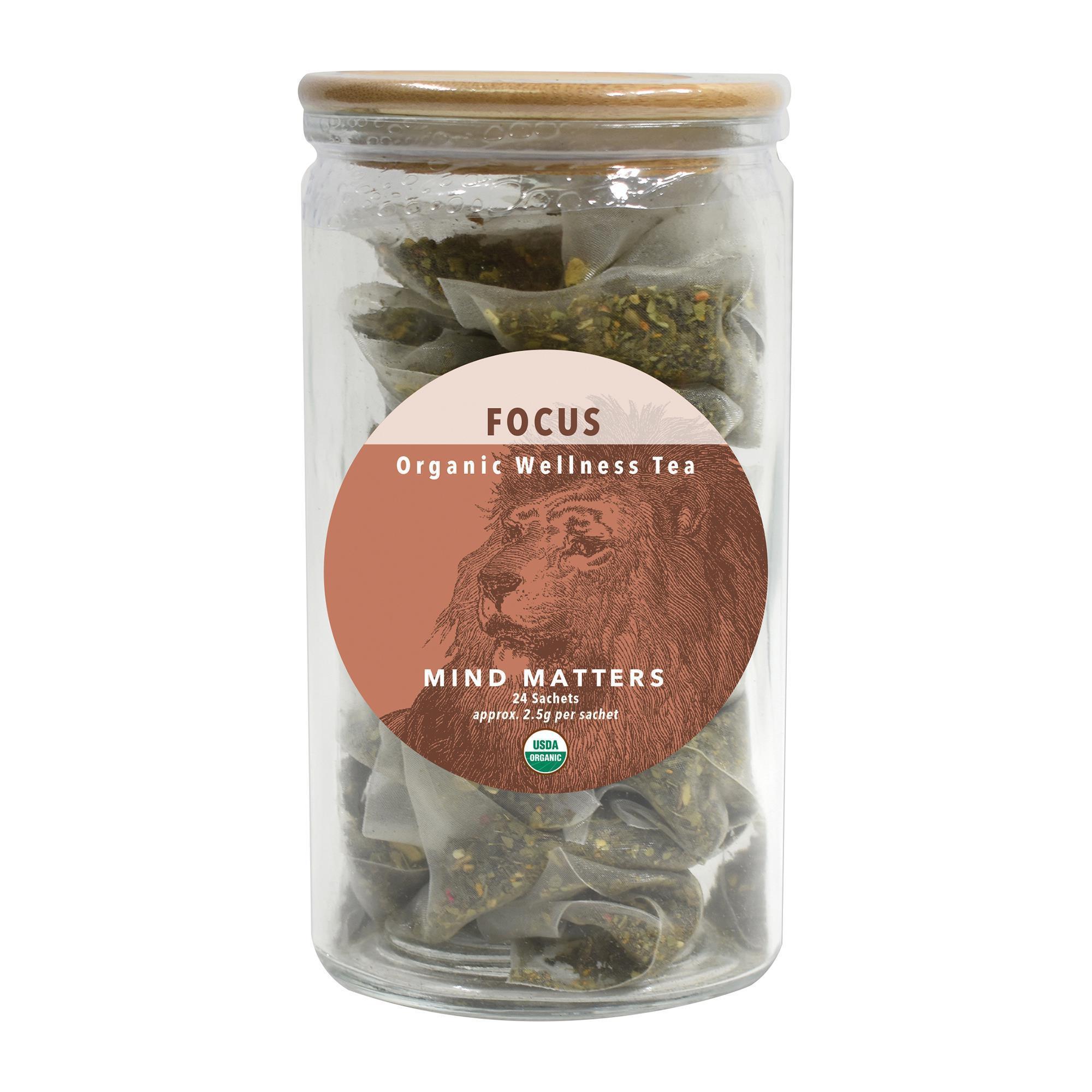 Invigorating Organic White Lion Focus Mind - Enhancing Tea Blend