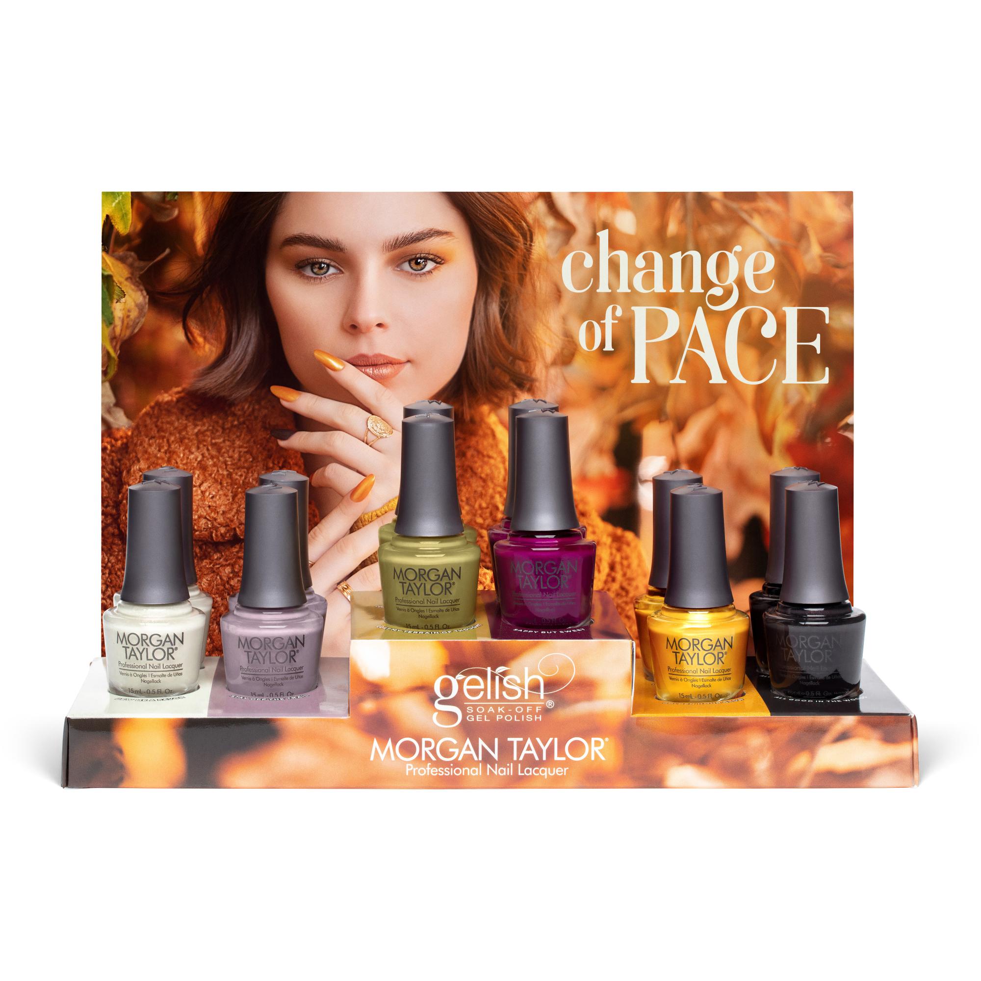 Morgan Taylor 12-piece Change of Pace Nail Lacquer Collection Display