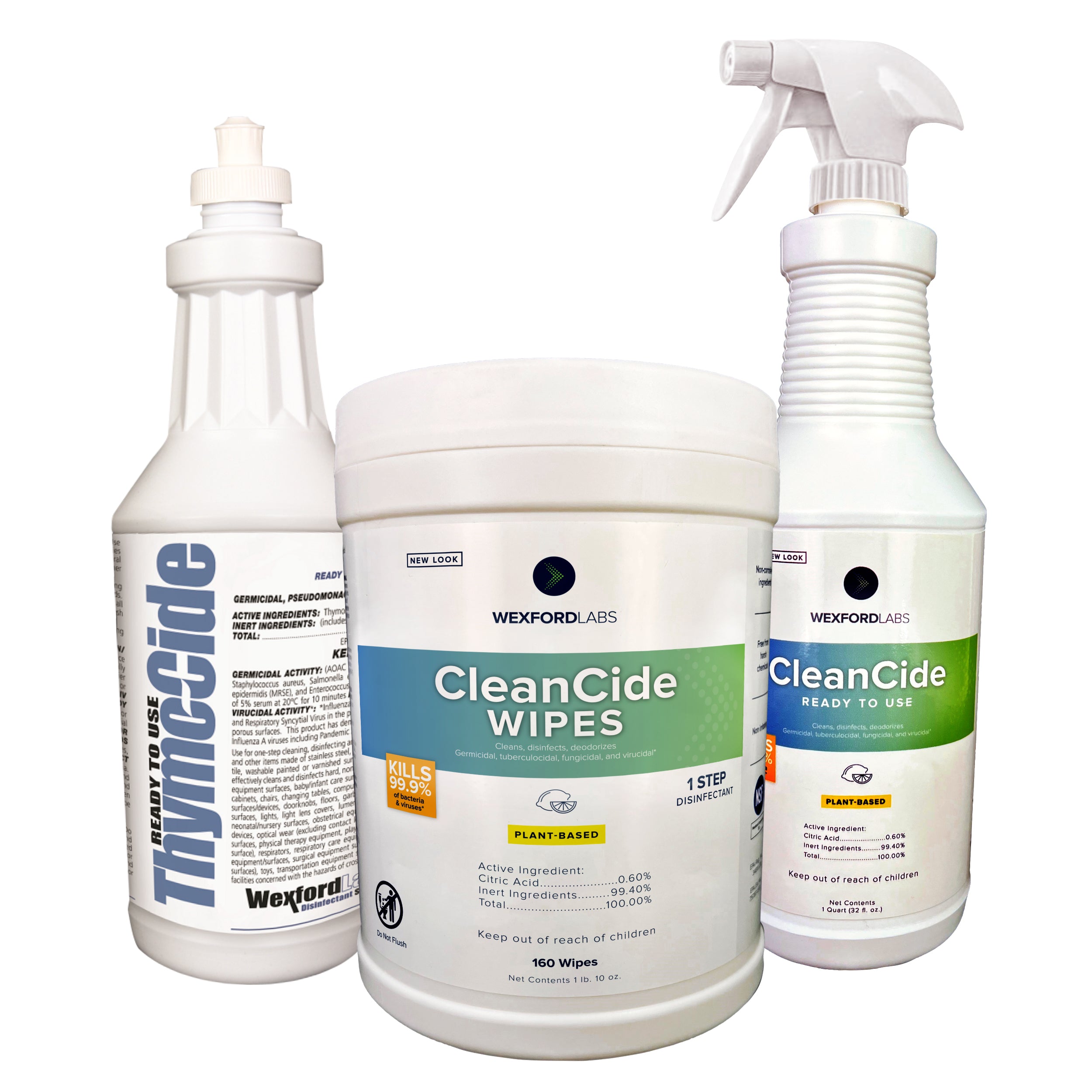 CleanCide Starter Kit - Comprehensive Set of Effective and Safe Disinfectants